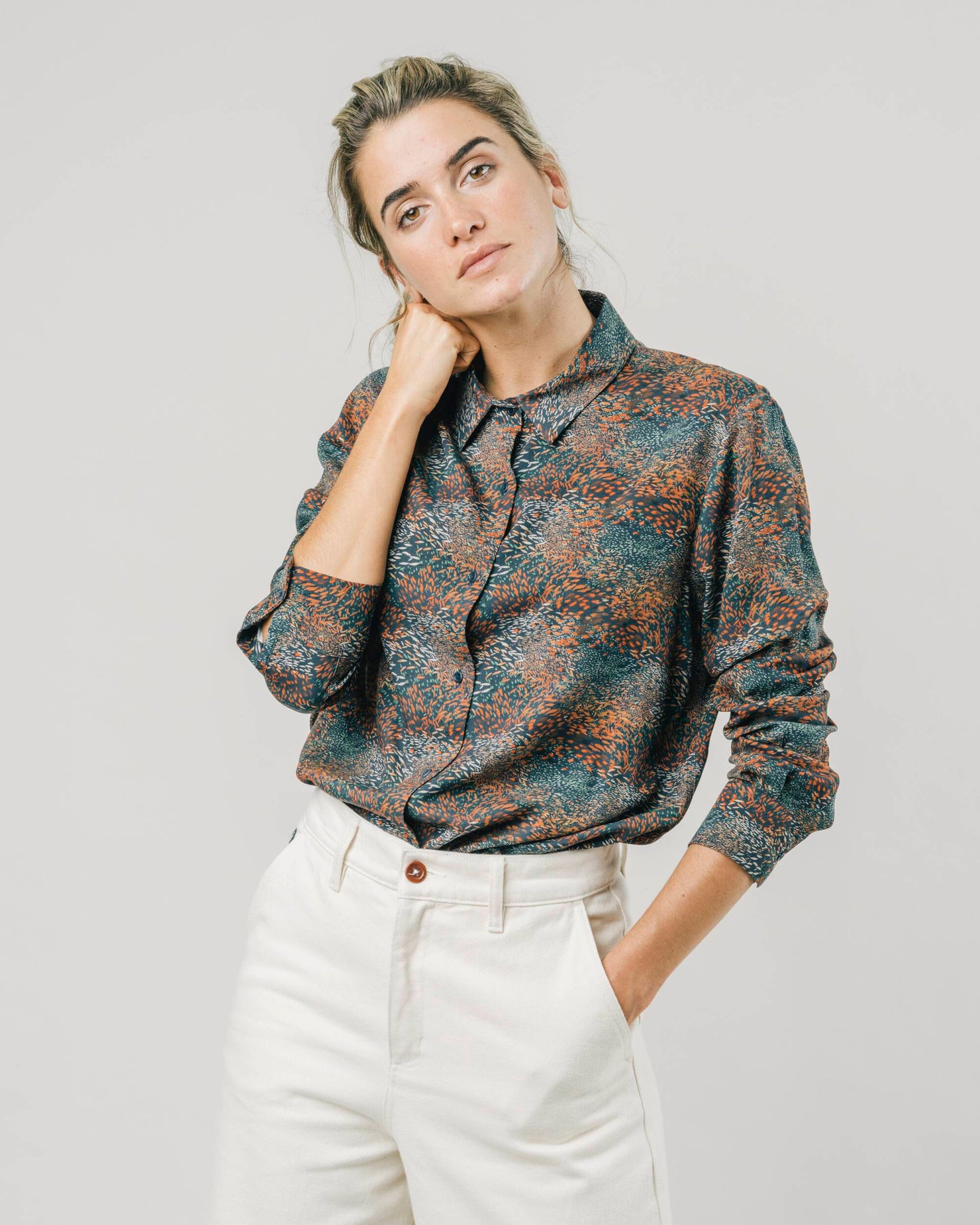 Ocean Fish Printed Blouse