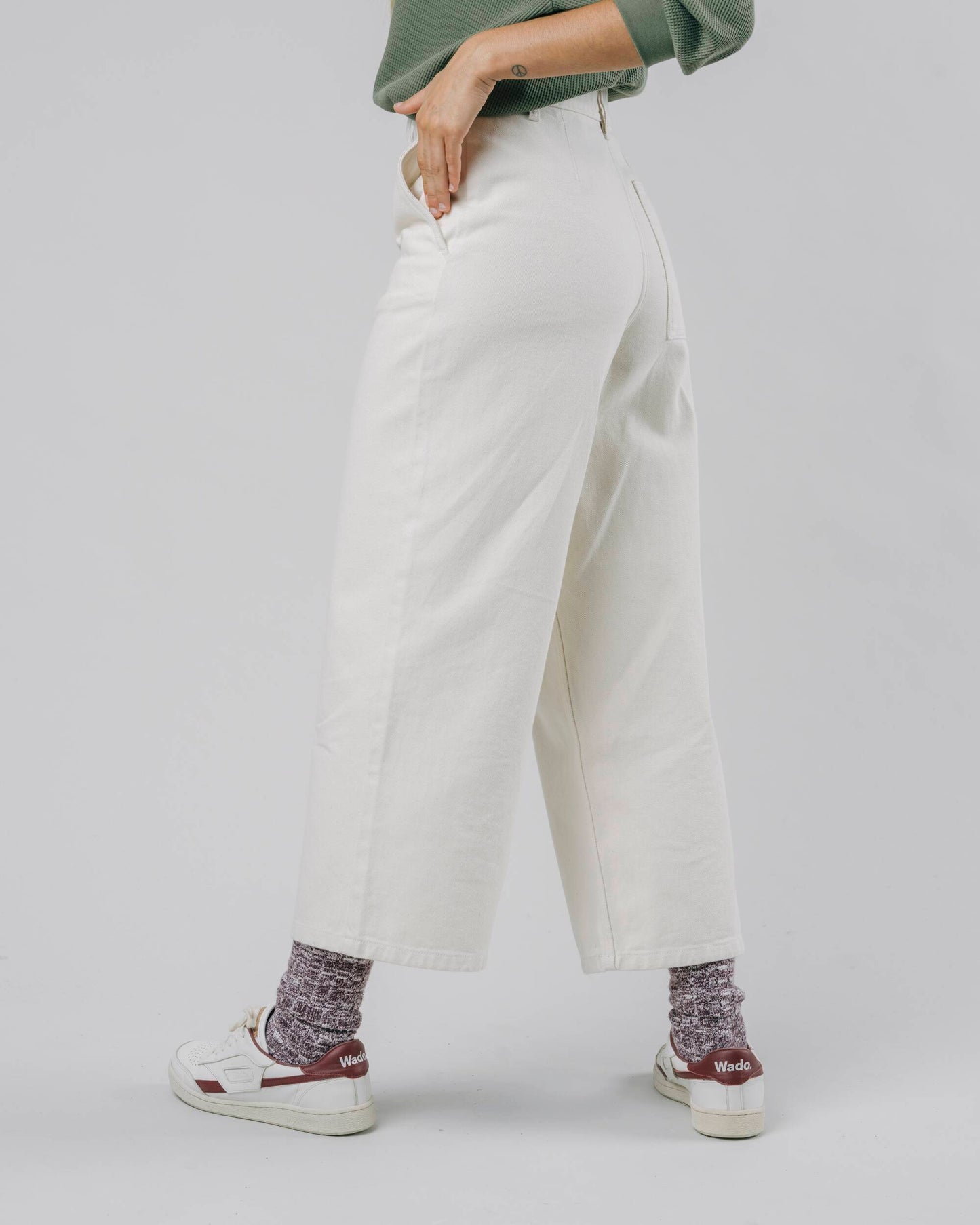 Wide Leg Pants Raw