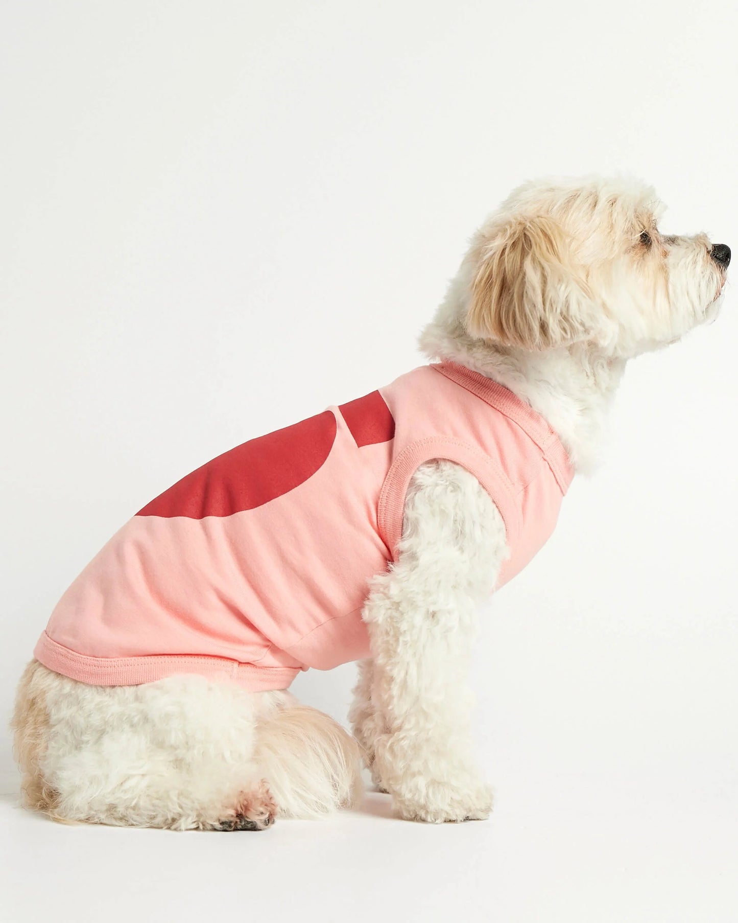 Imi Pink Organic Cotton Dog Bodysuit Vest