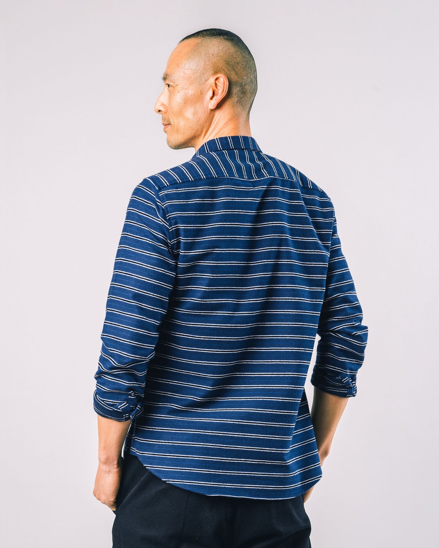 Stripes Overshirt Navy