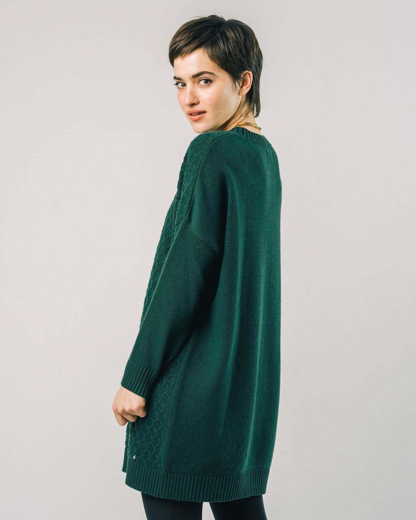 Knitted Dress Dark Green