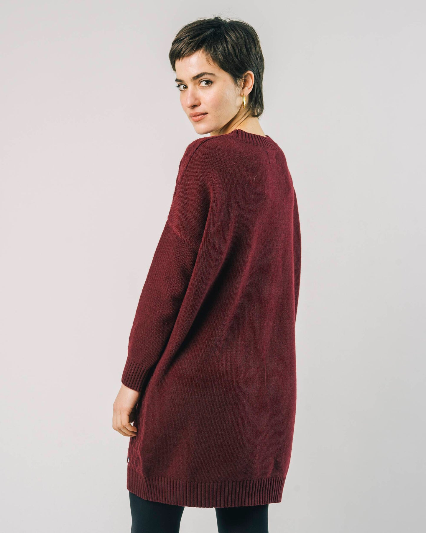 Knitted Dress Porto Wine