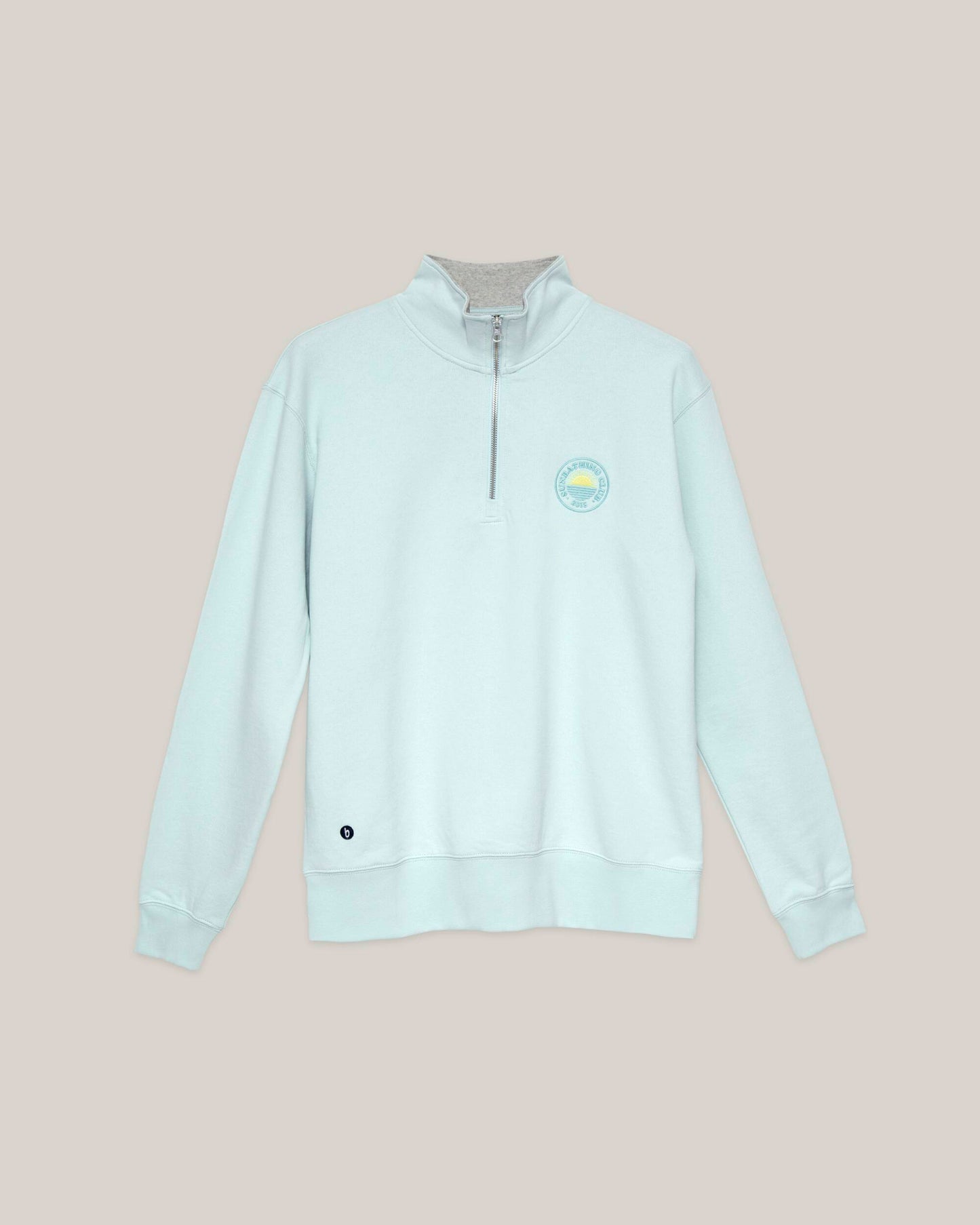 Sunbathing Zip Sweatshirt Acqua