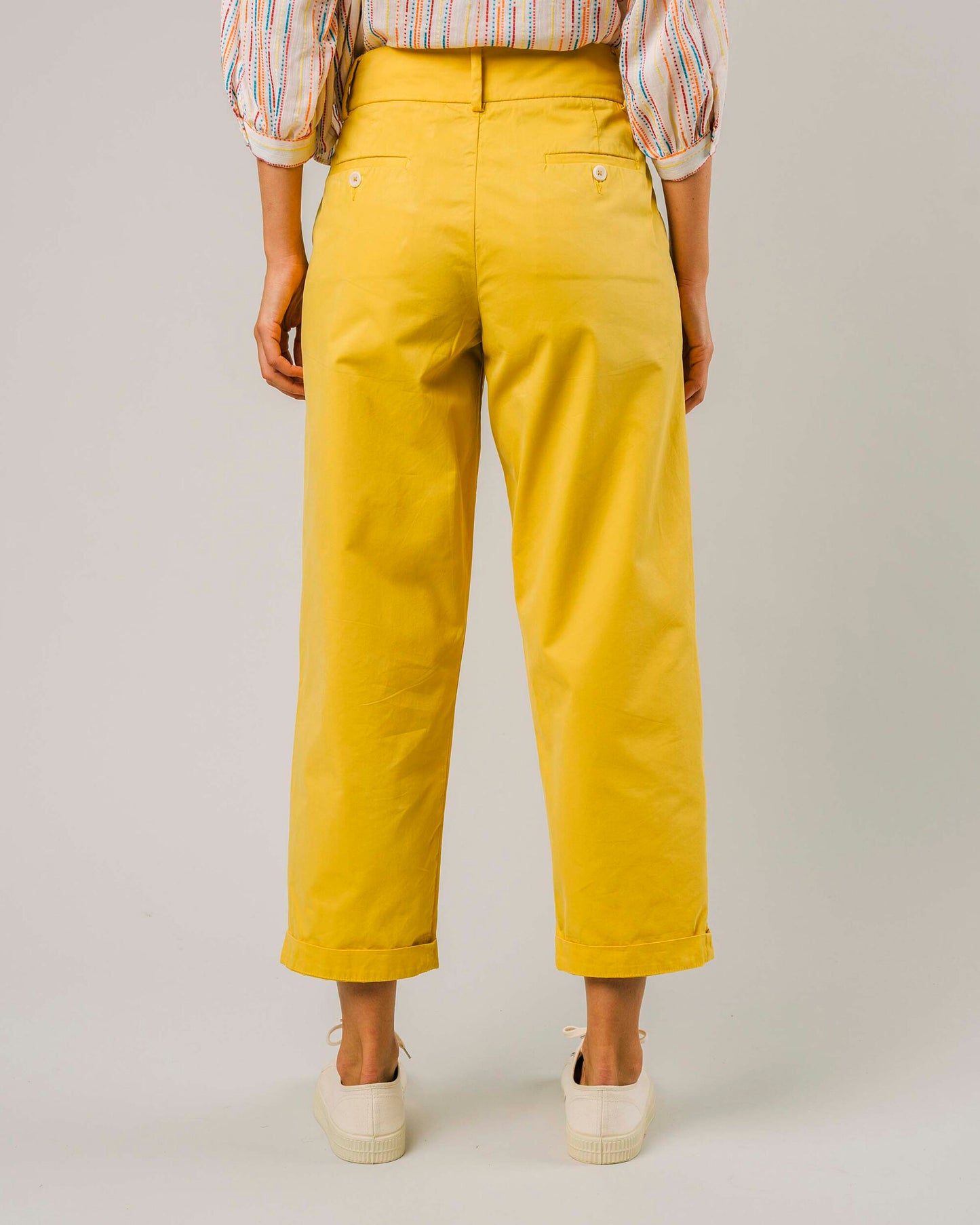 Voyage Pleated Pant Lemon