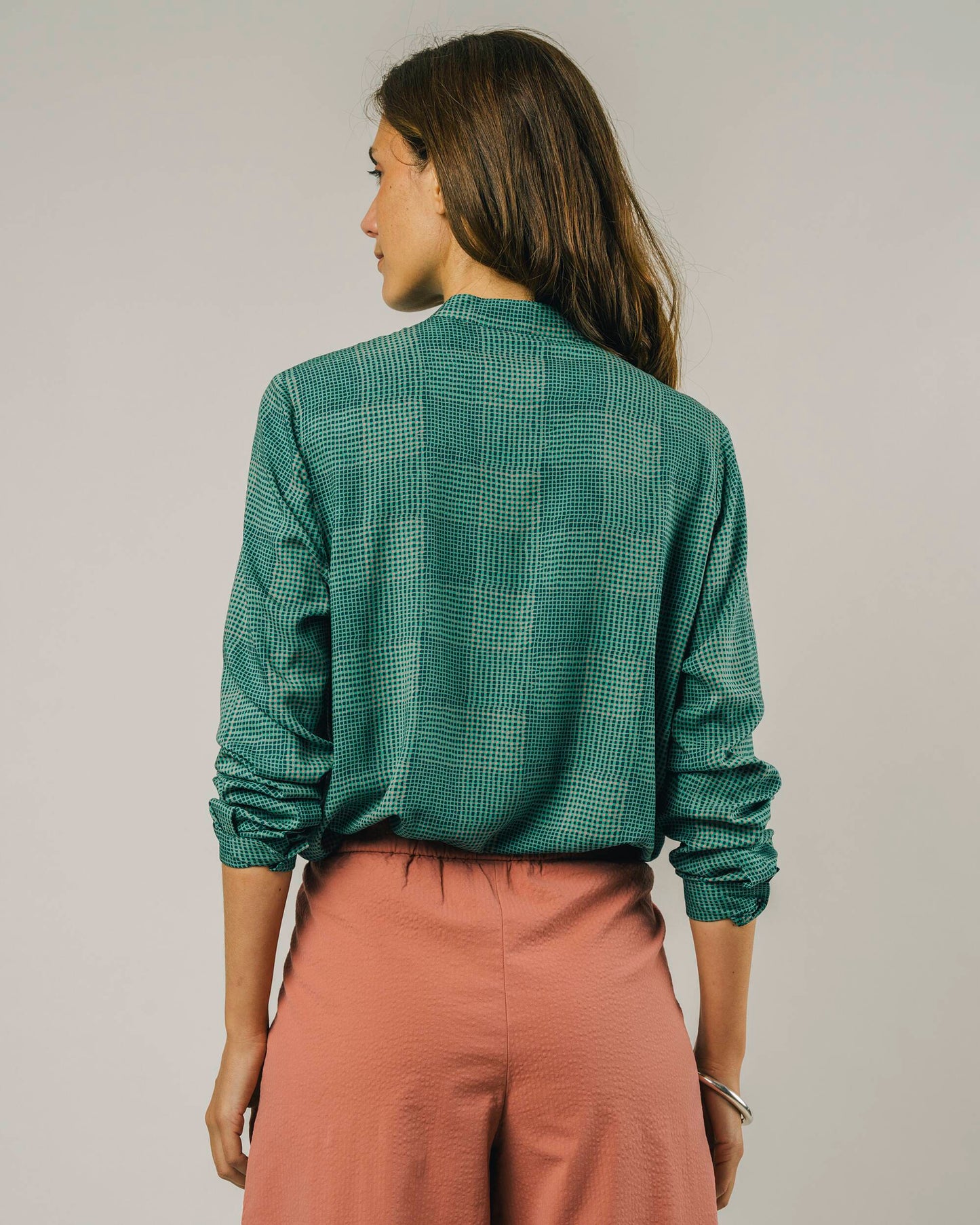 Vichy Blouse Green