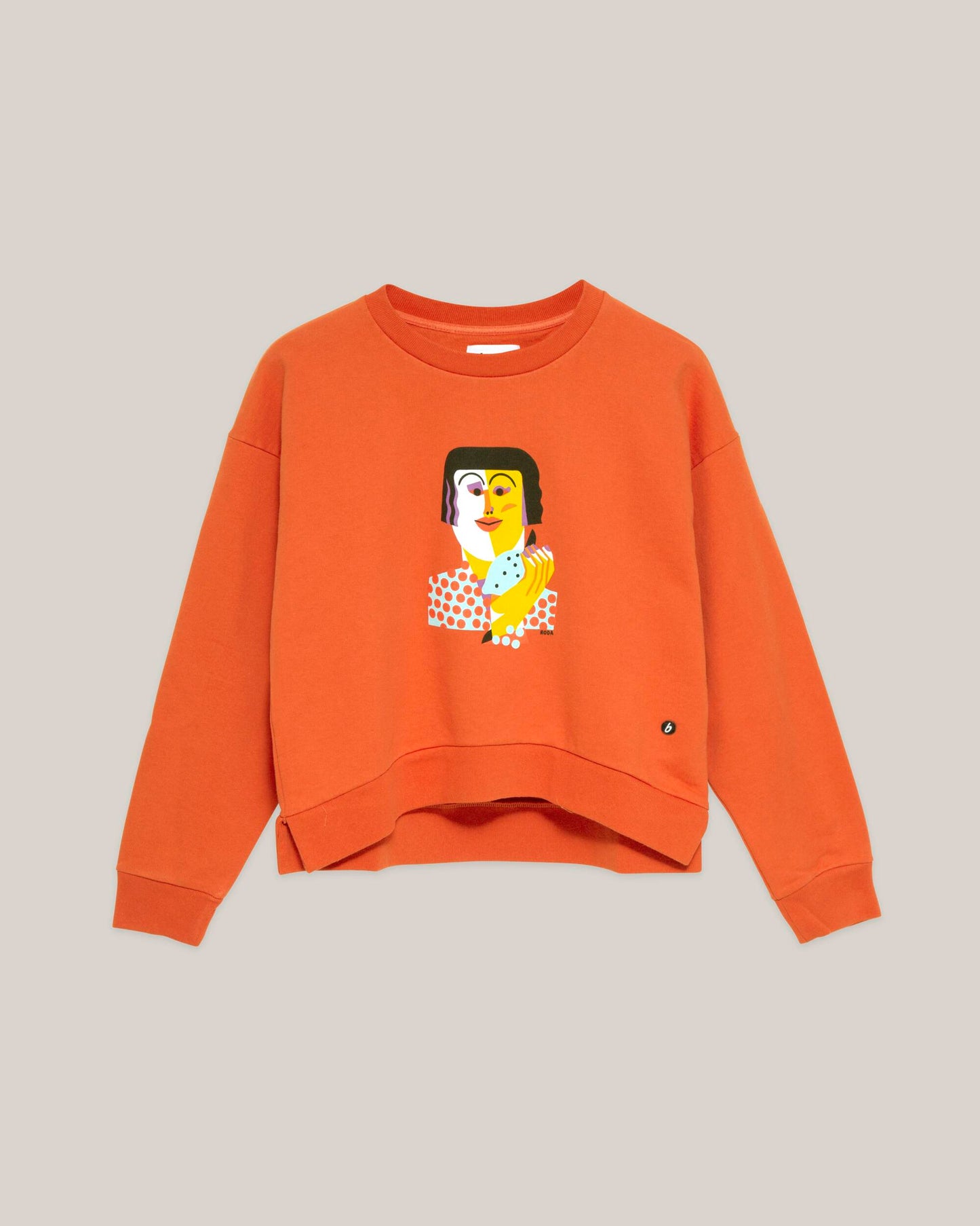 Roda Face Sweatshirt Chilli