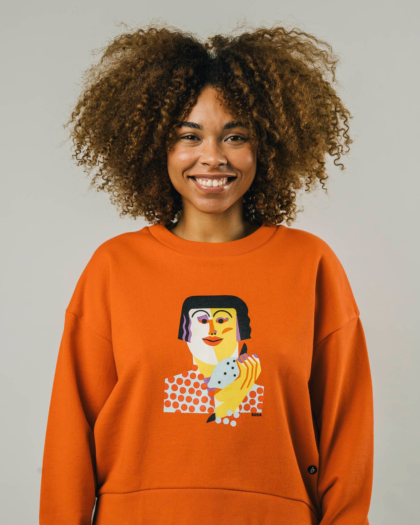 Roda Face Sweatshirt Chilli