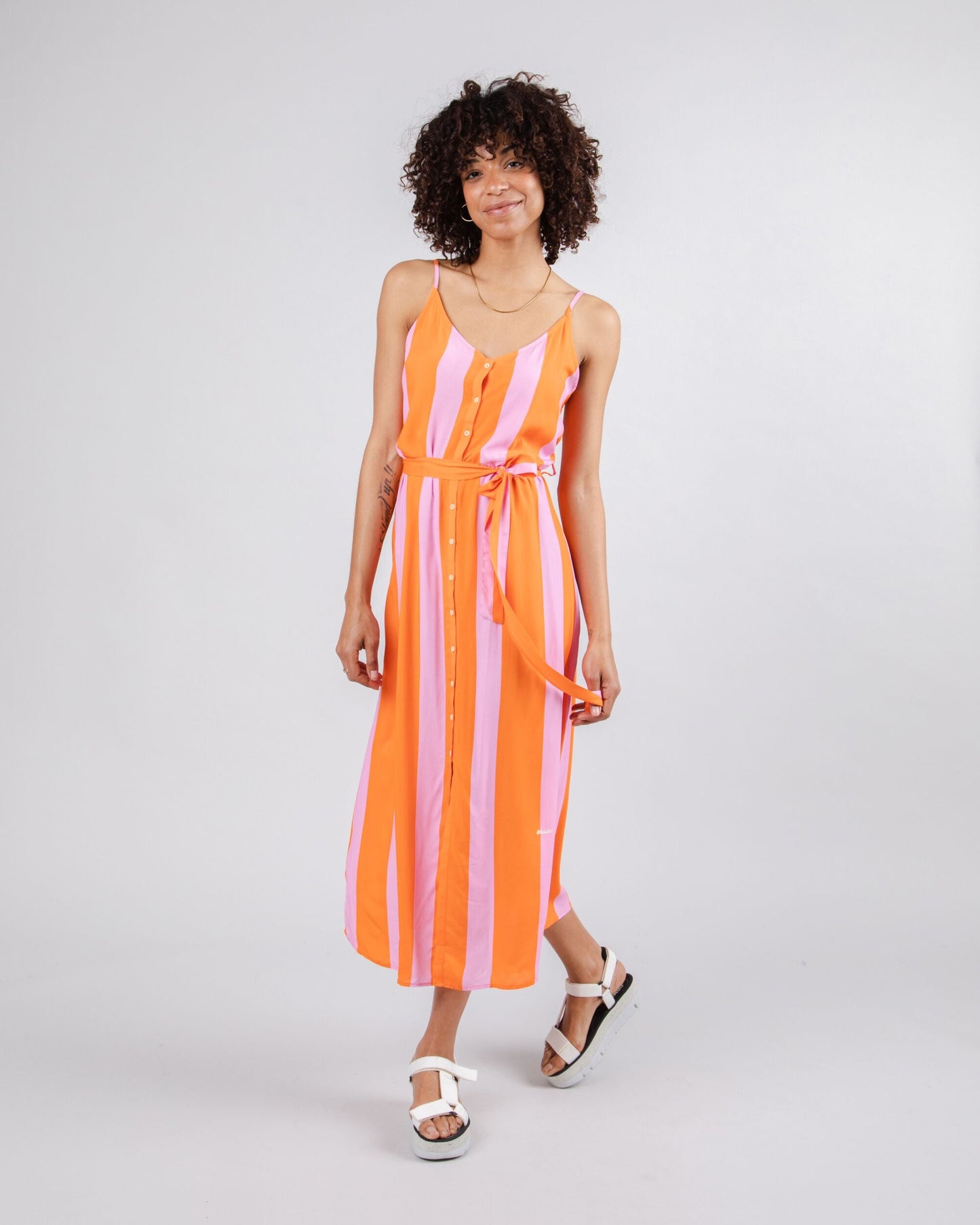 Color Block Dress Orange