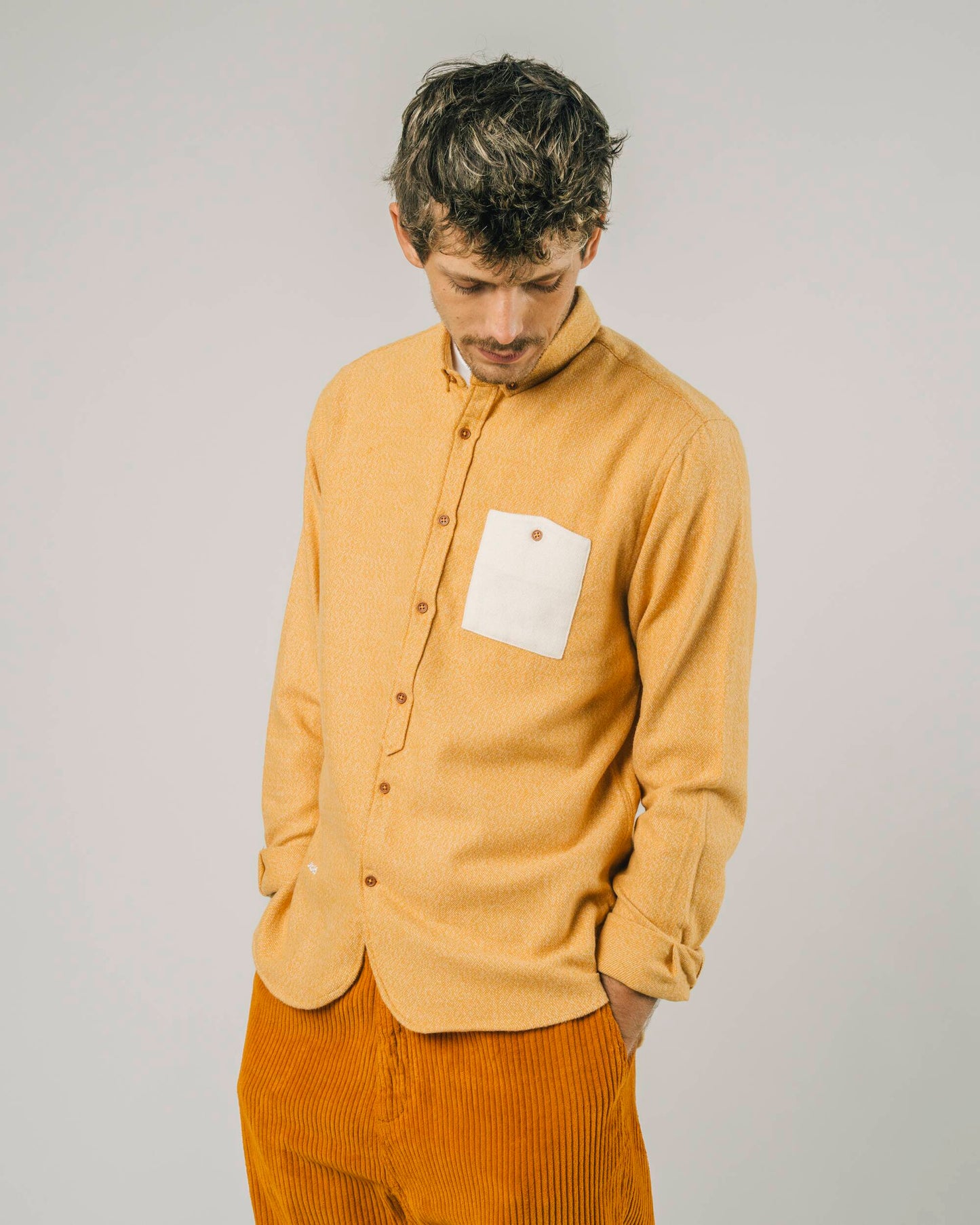 Nuuk Regular Shirt Mustard