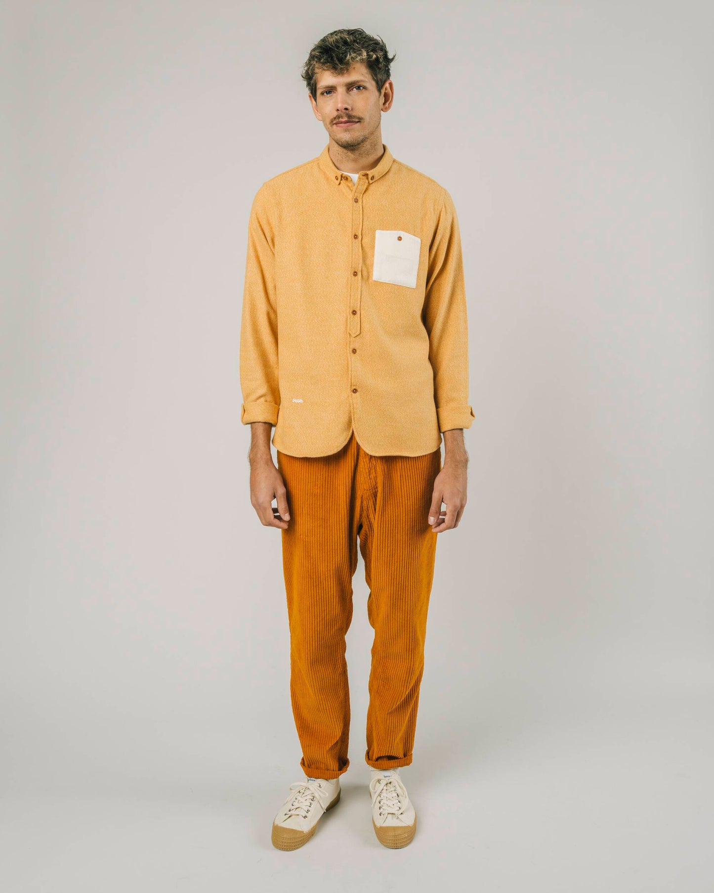 Nuuk Regular Shirt Mustard