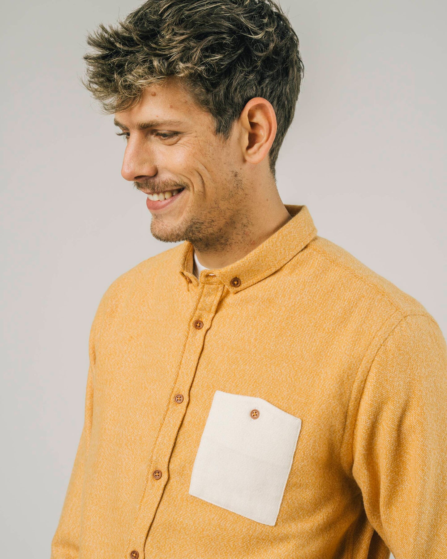 Nuuk Regular Shirt Mustard