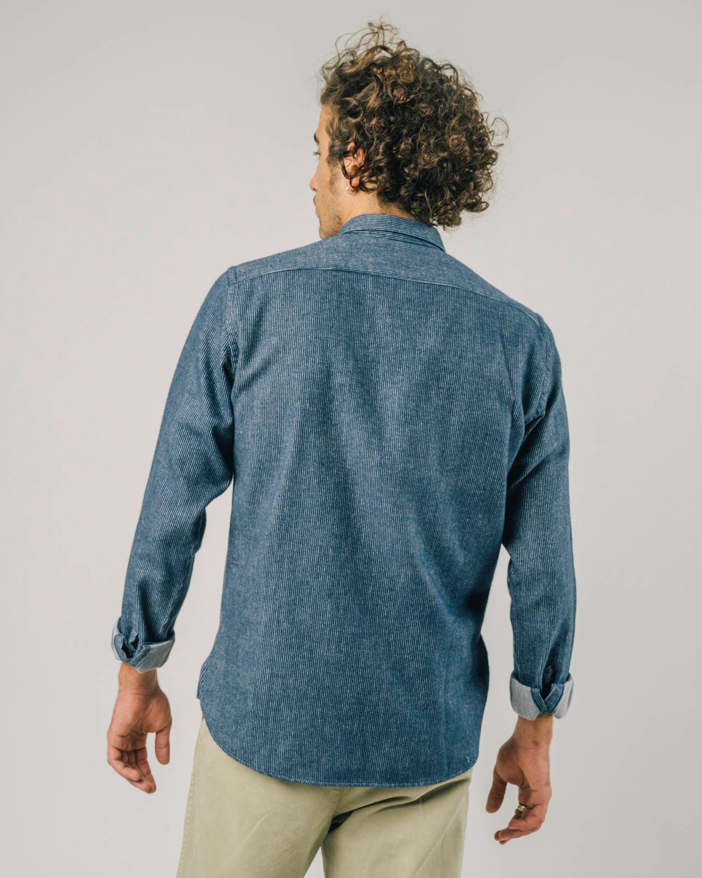 Two Tones Regular Shirt Navy