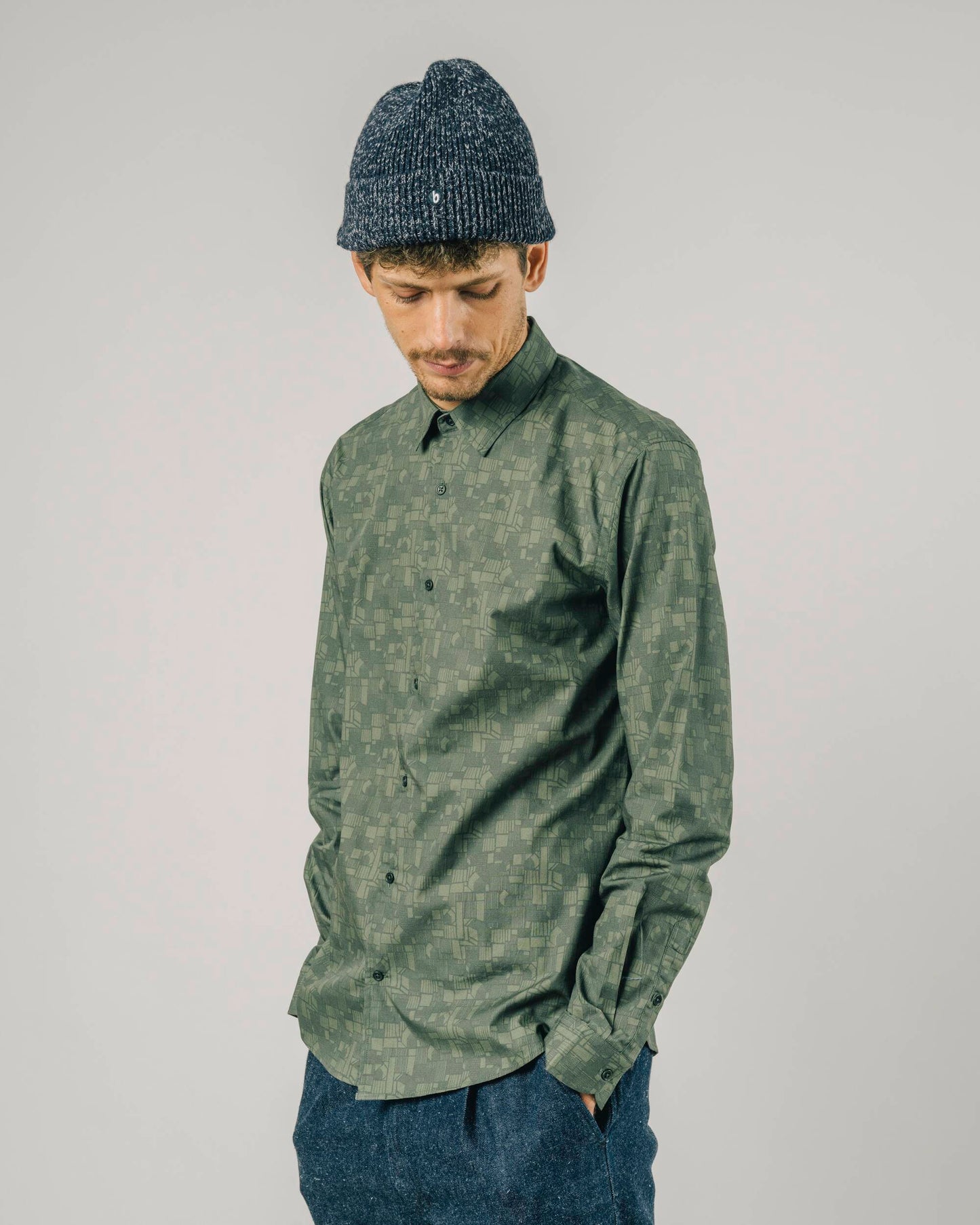 Roof Regular Shirt Khaki