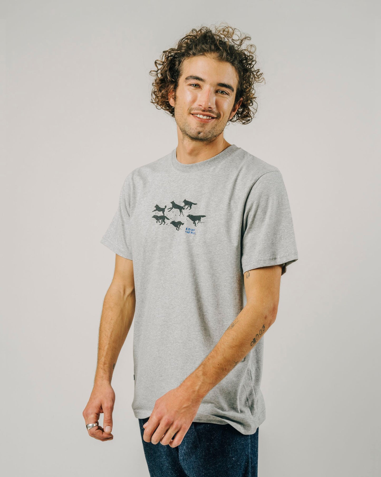 Wolves T-Shirt Grey Melange