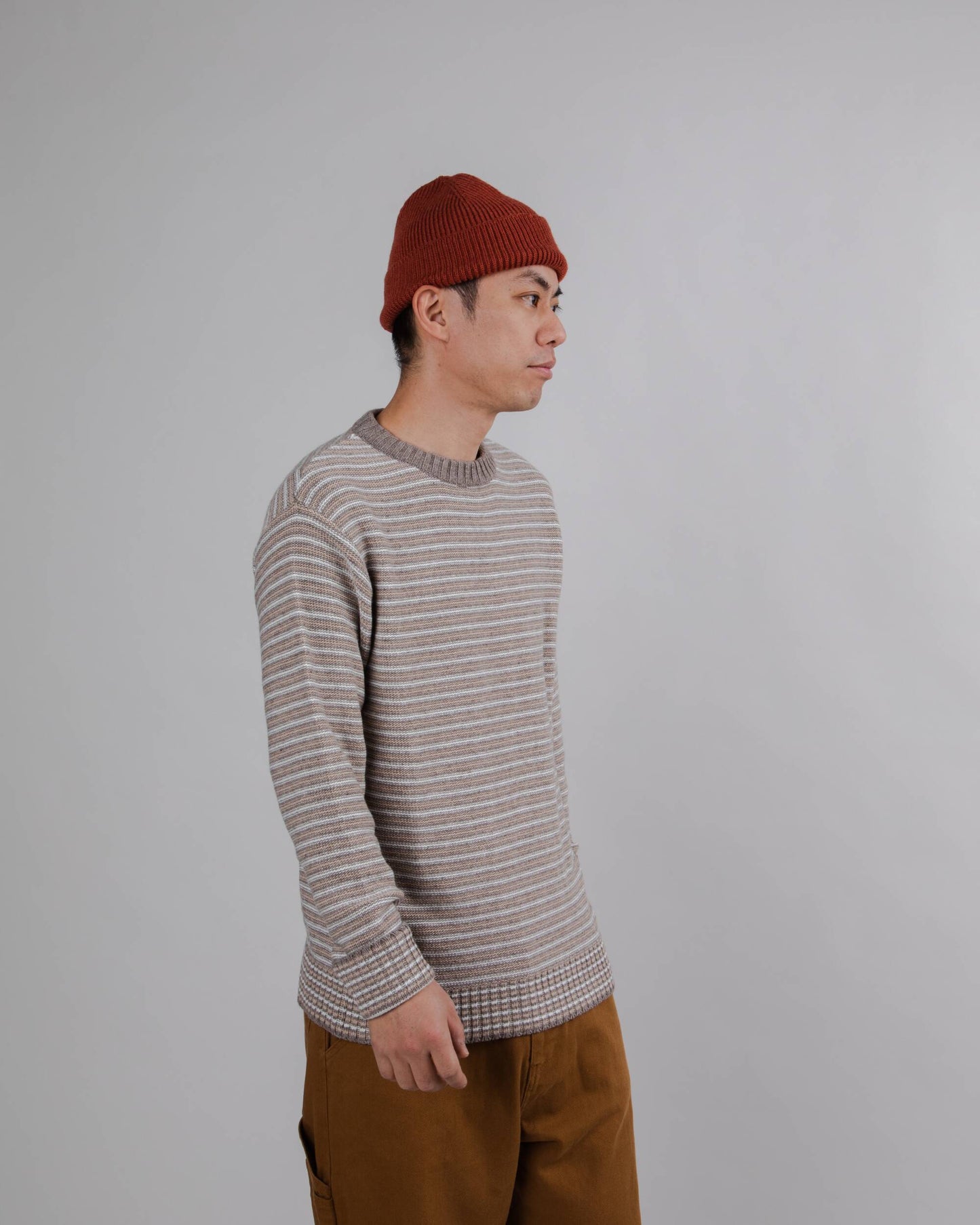 Stripes Sweater Brown