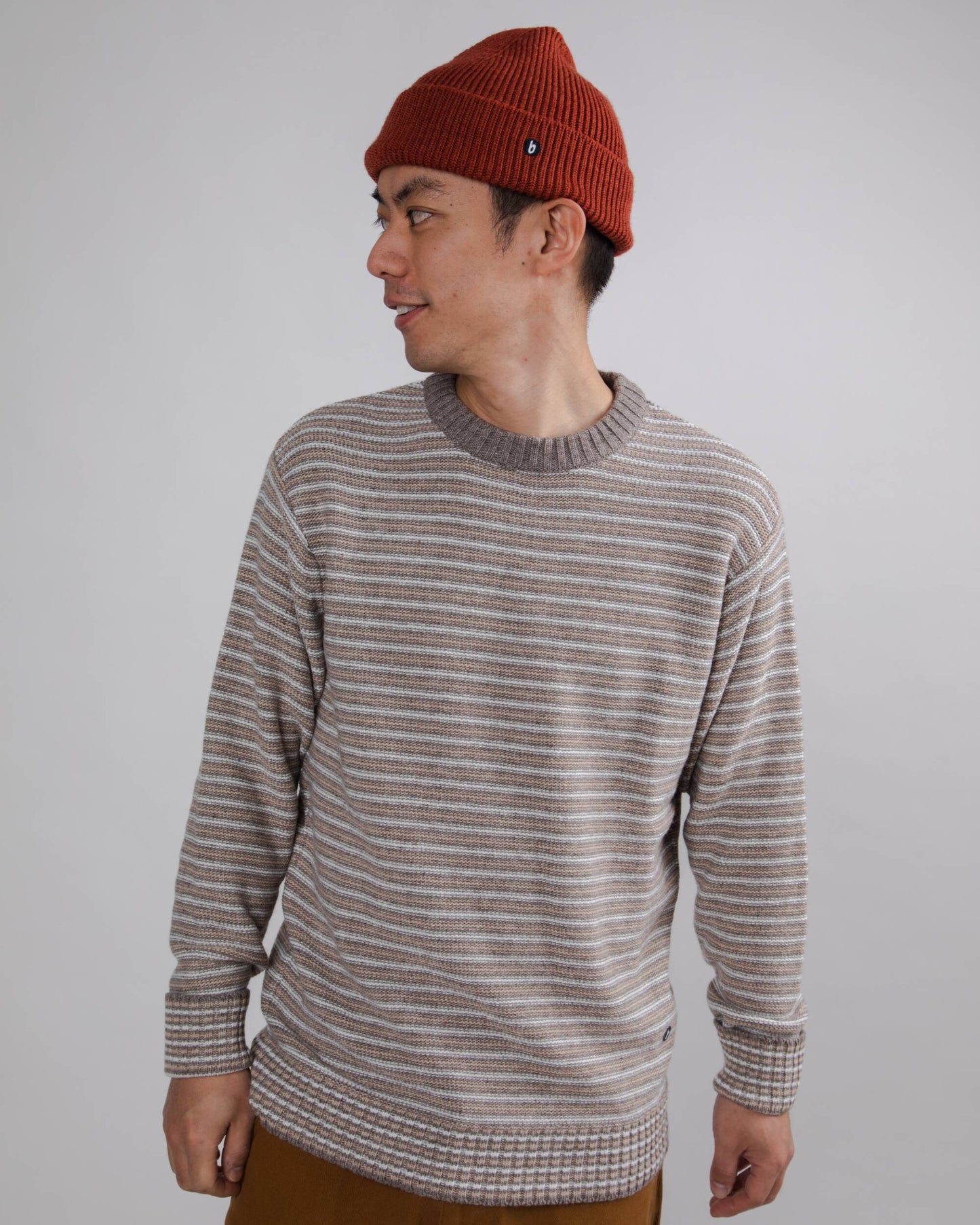 Stripes Sweater Brown