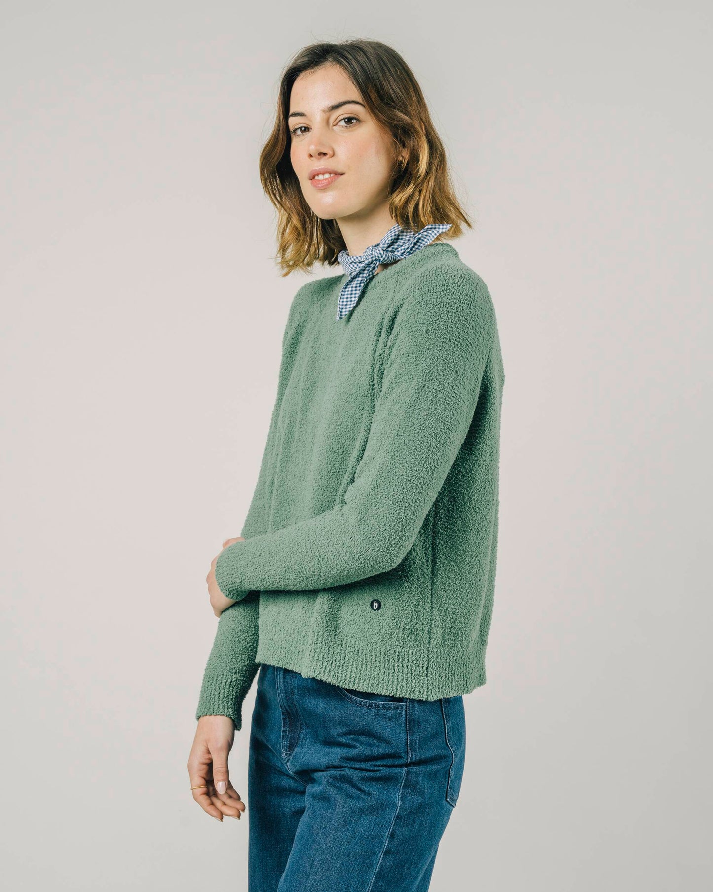 Cropped Sweater Botanic Green