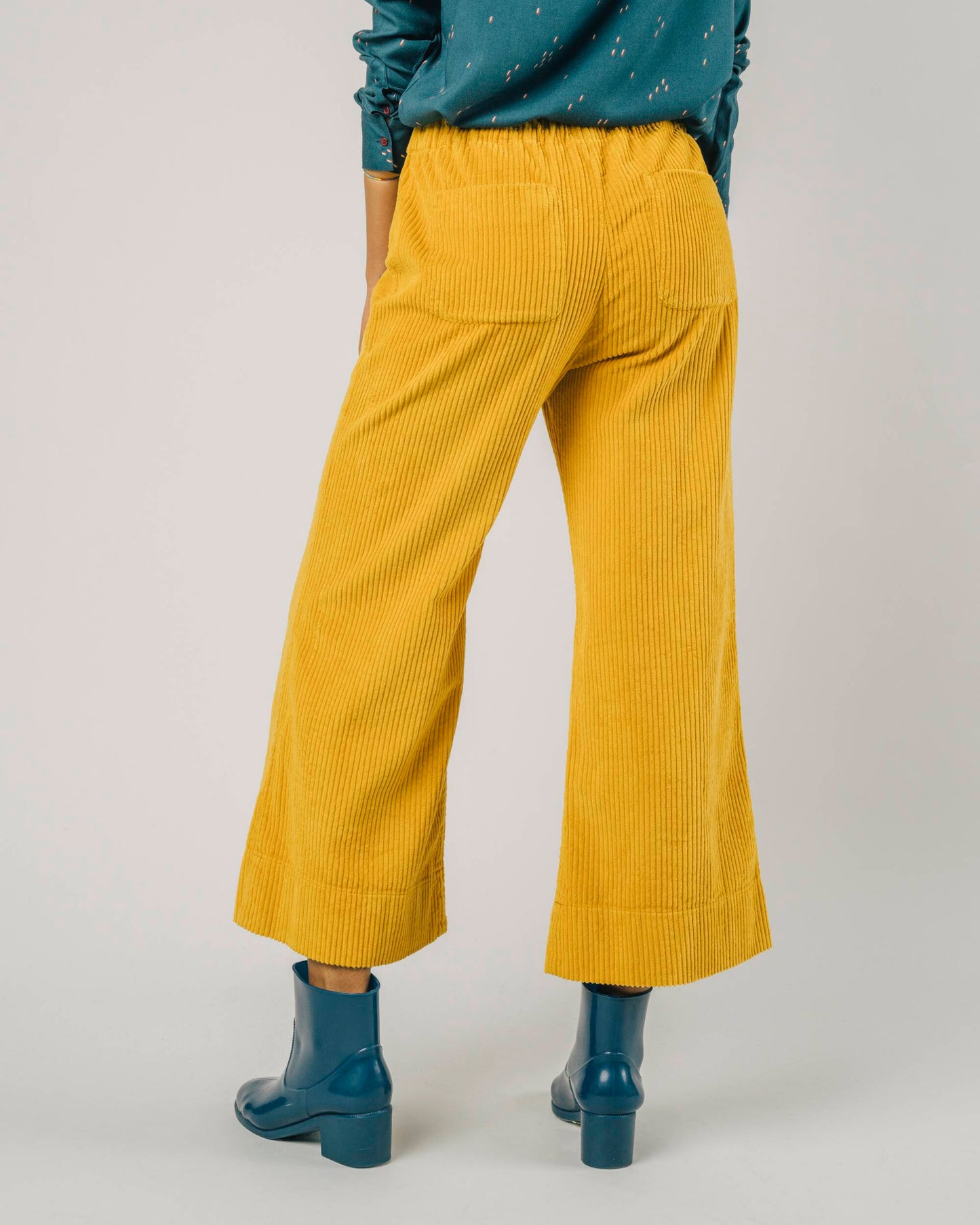 Wide Leg Corduroy Pant Gold