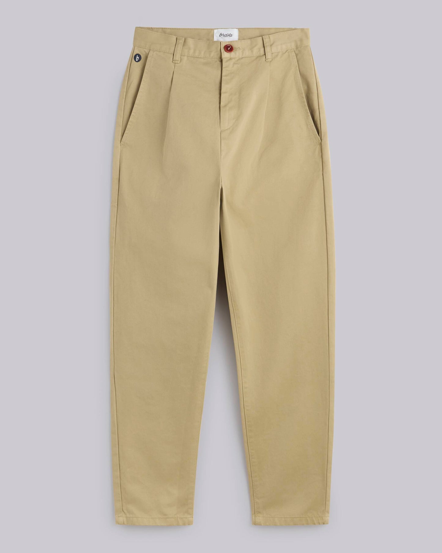 Regular Pleated Chino Beige