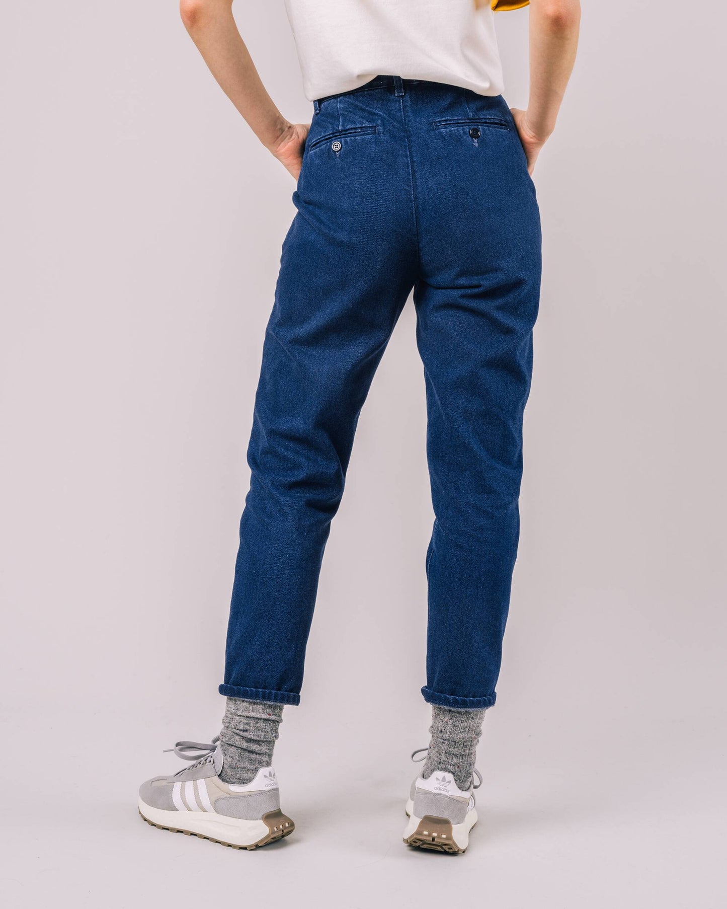 Regular Pleated Chino Denim