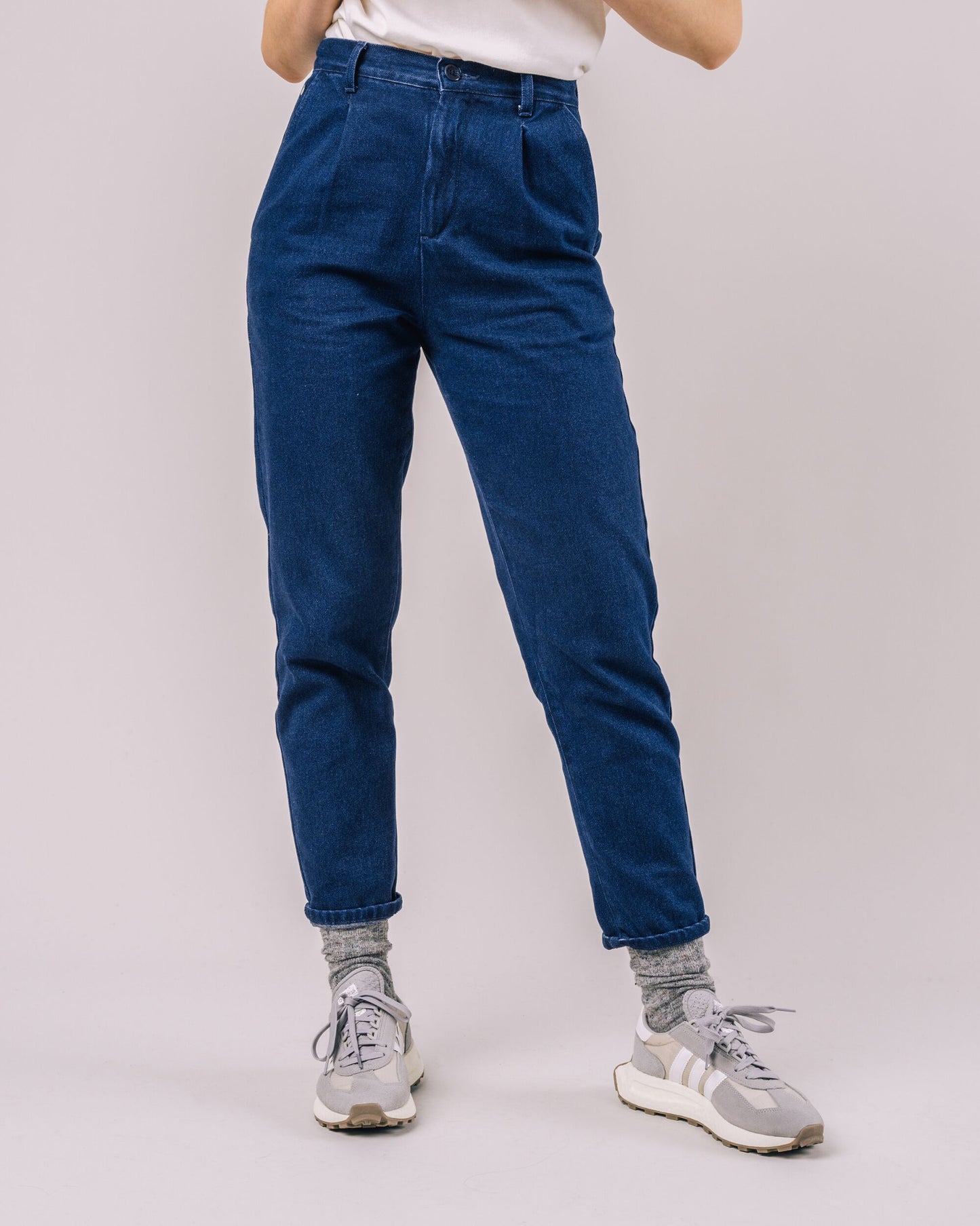 Regular Pleated Chino Denim