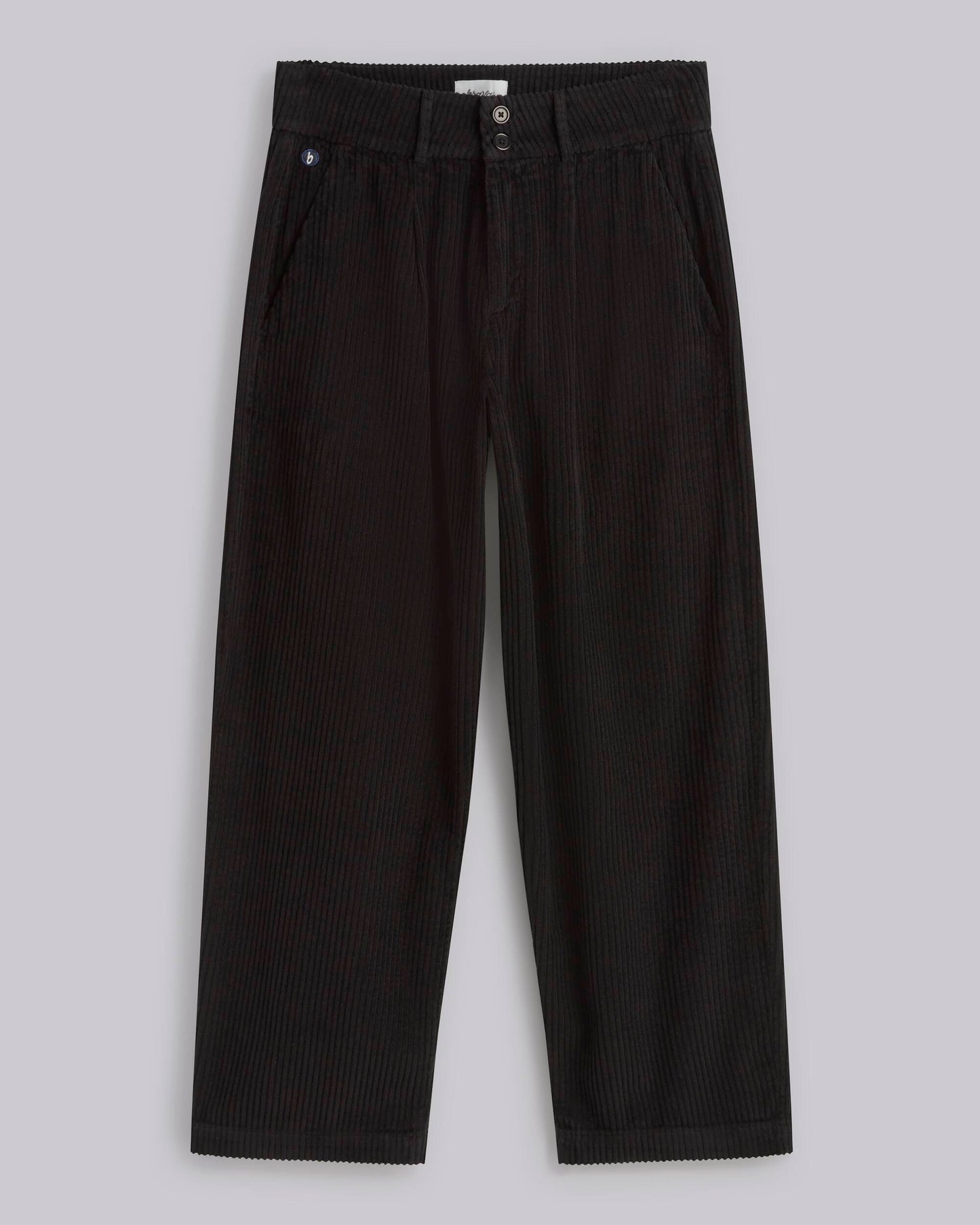 Corduroy Pleated Pant Black