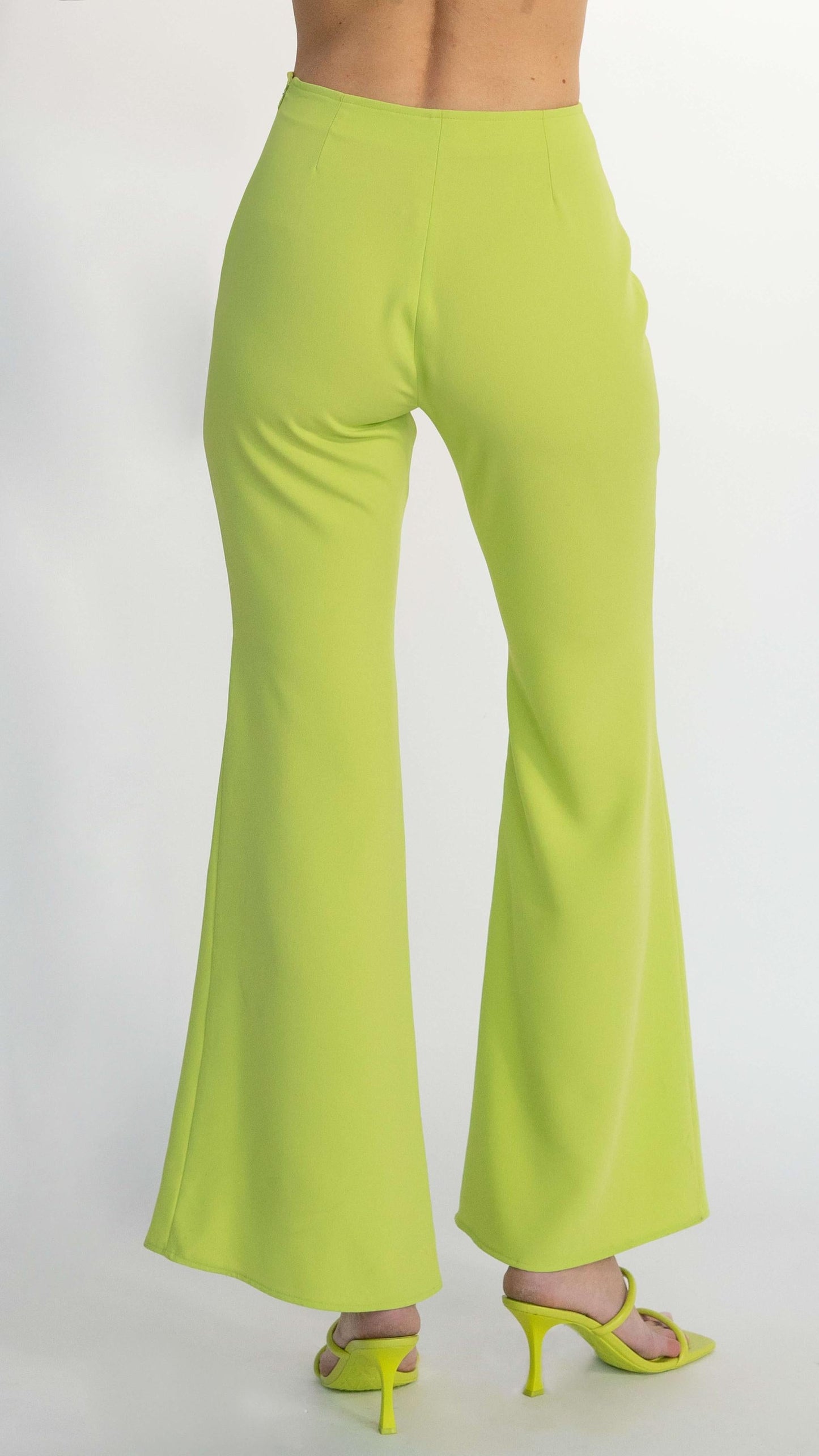 Flared lime pants