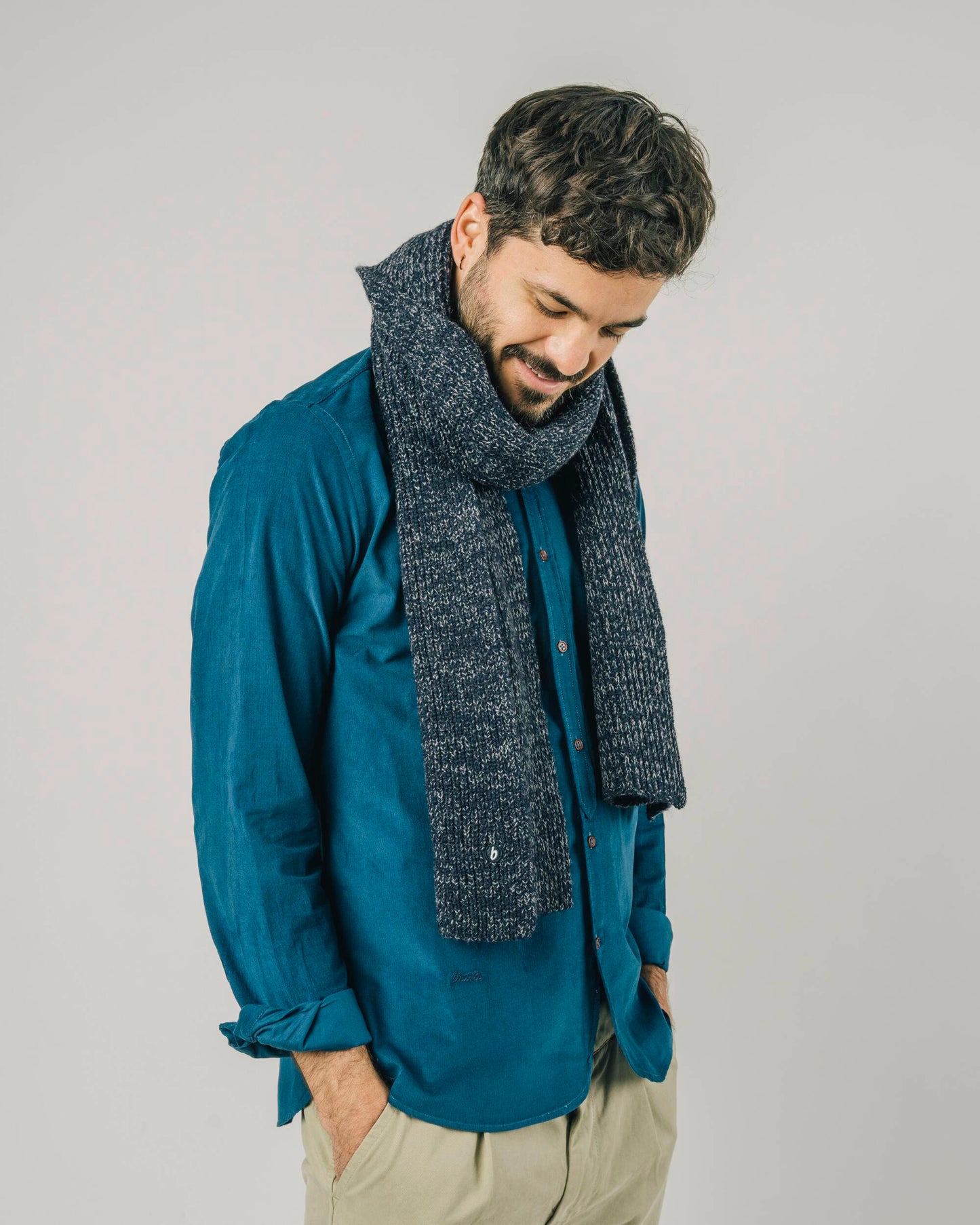 Retro Scarf Navy