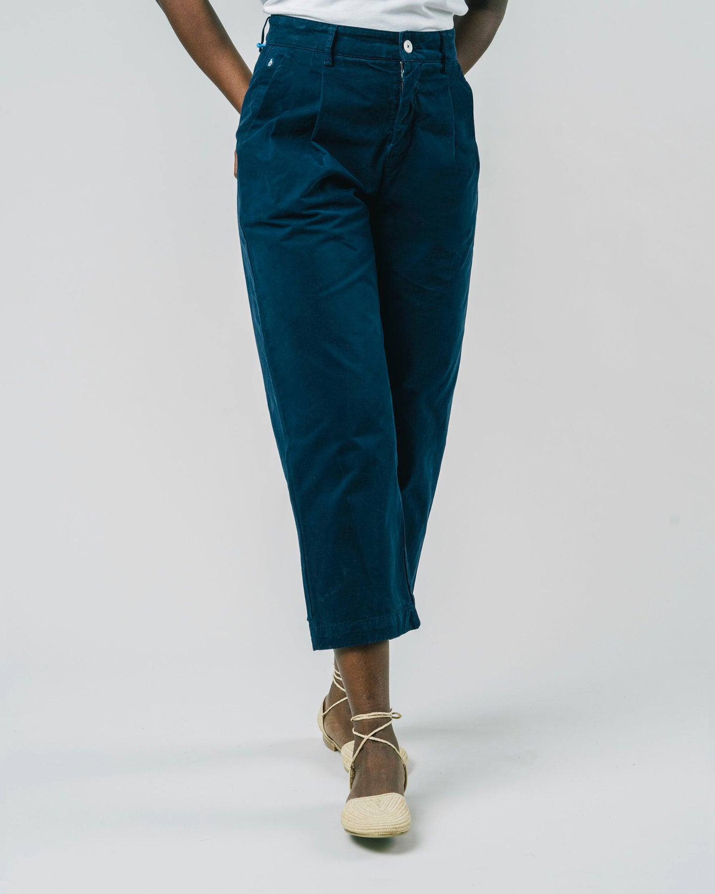 Pleated Pants Navy