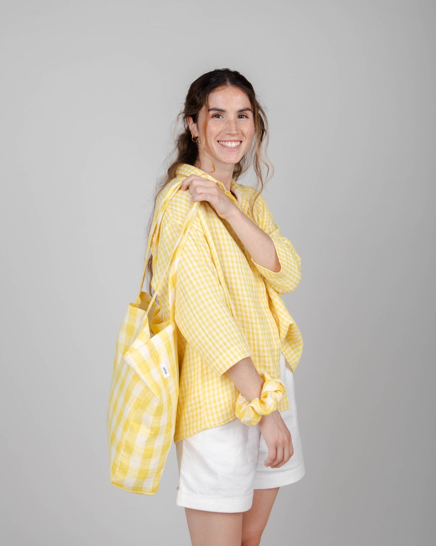 Lorena 3/4 Sleeve Blouse Lemon