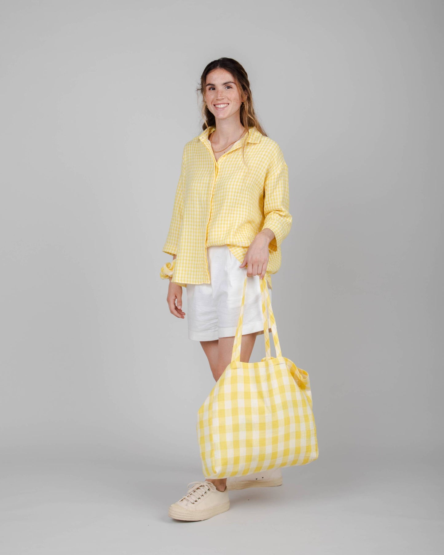 Lorena 3/4 Sleeve Blouse Lemon