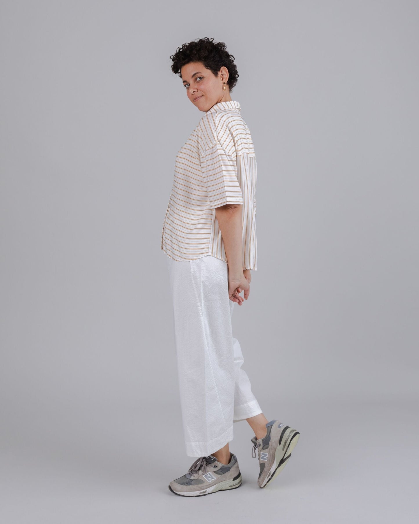 Mix Oversize Cropped Blouse Narciso