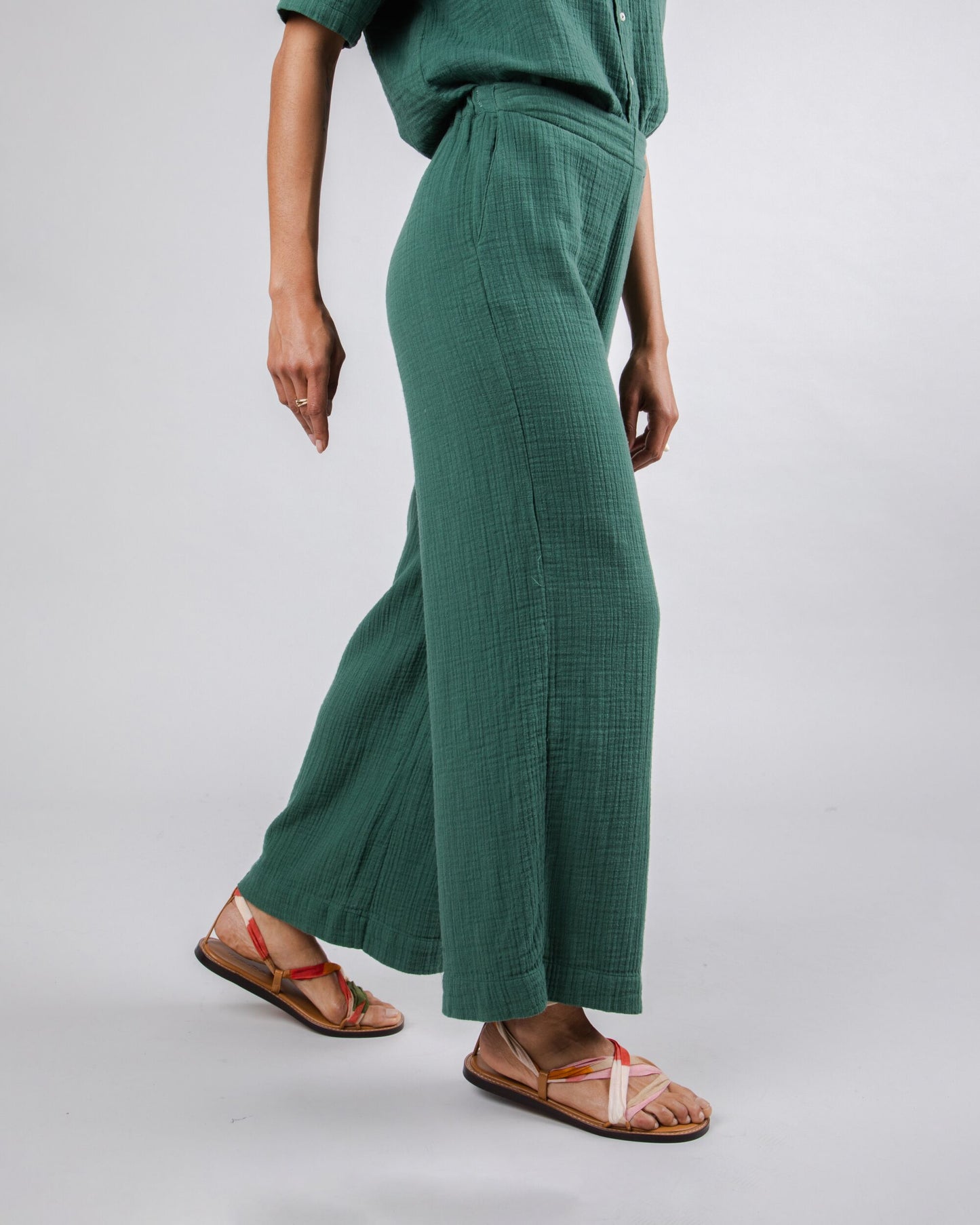 Bubble Wide Leg Pant Mulberry