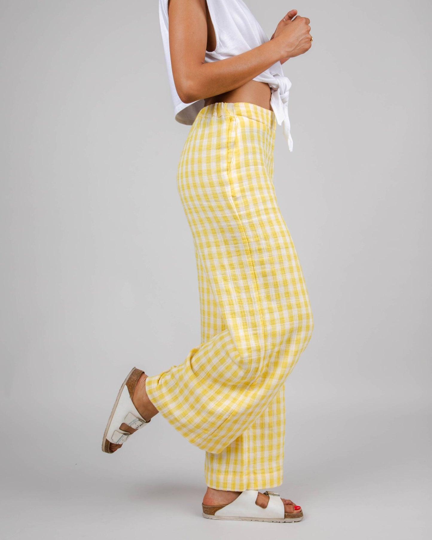 Lorena Wide Leg Pant Lemon