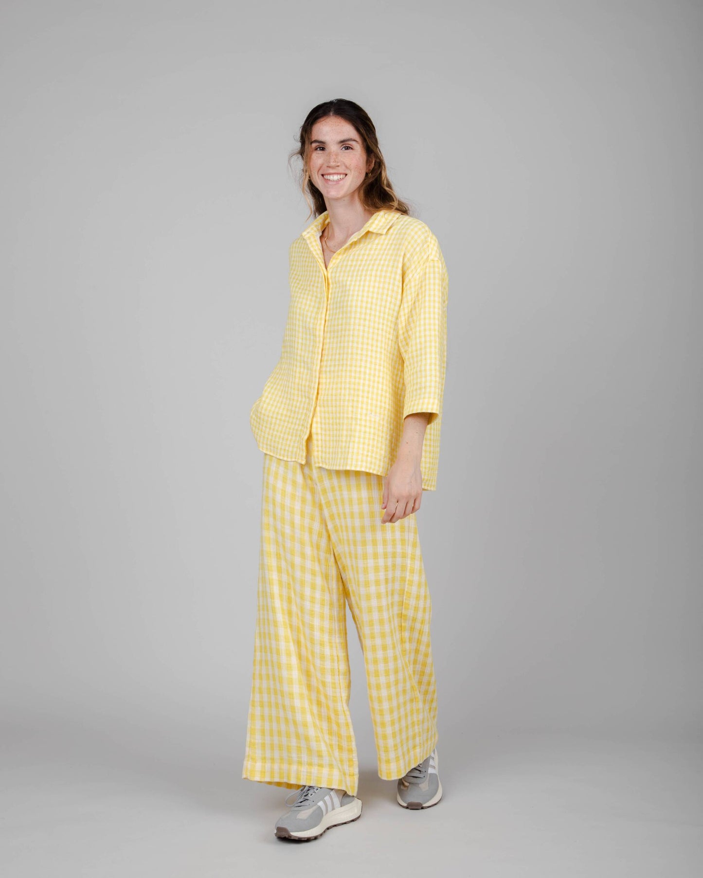 Lorena Wide Leg Pant Lemon