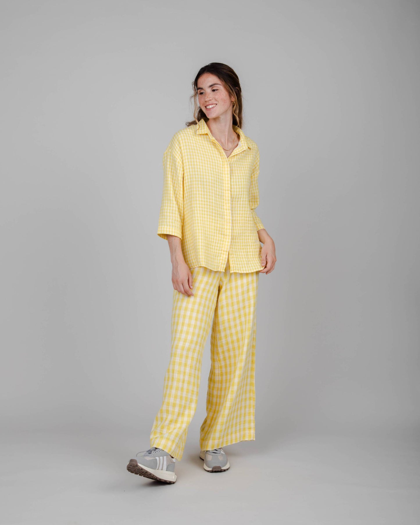 Lorena Wide Leg Pant Lemon