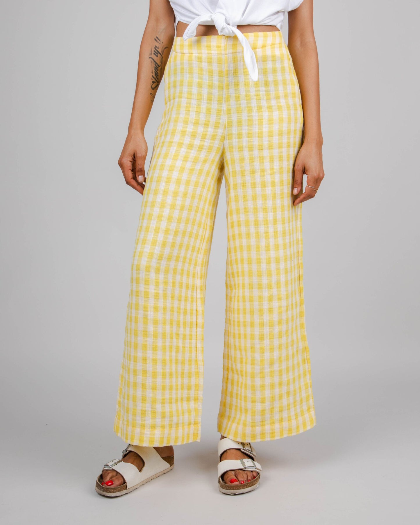 Lorena Wide Leg Pant Lemon