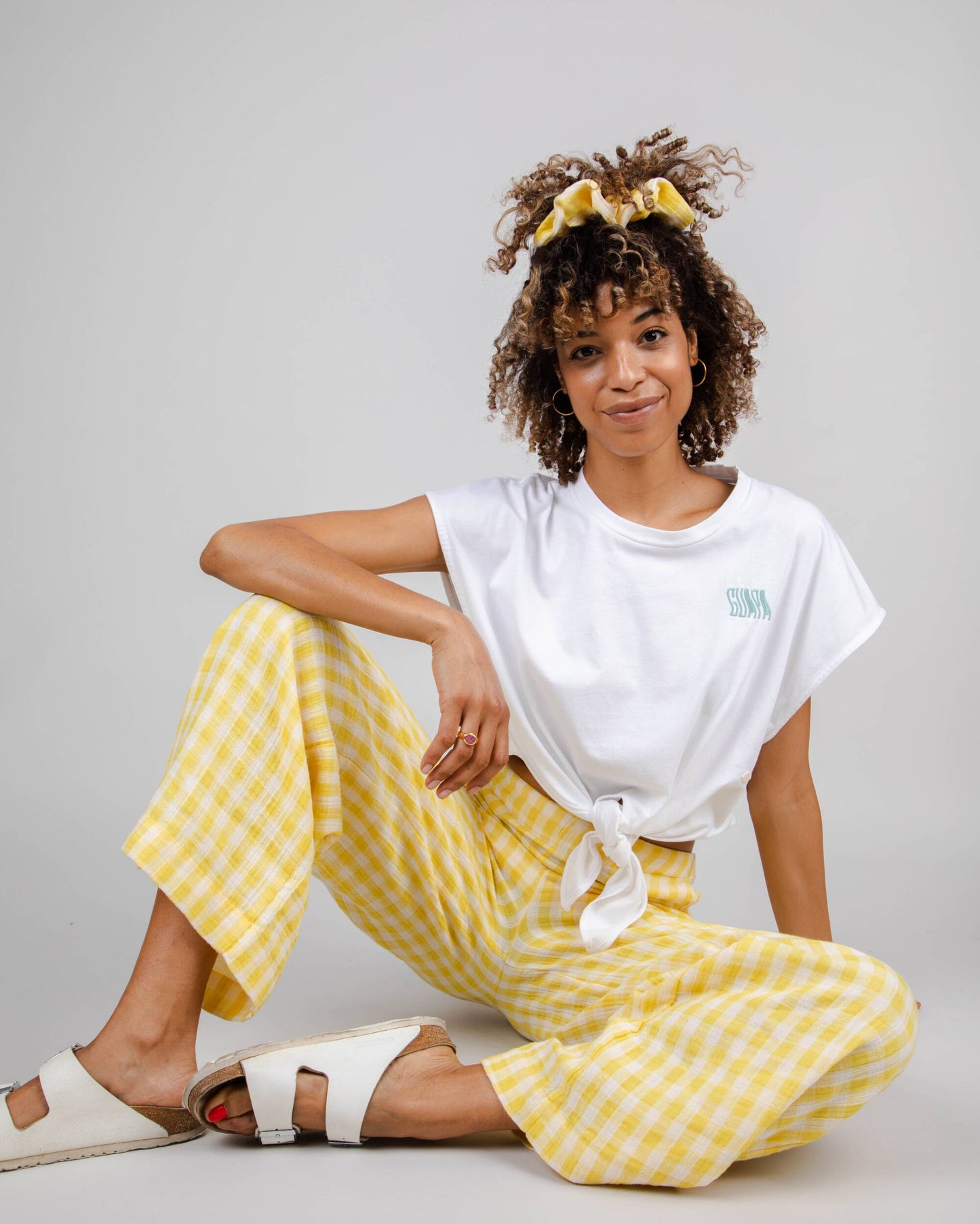 Lorena Wide Leg Pant Lemon