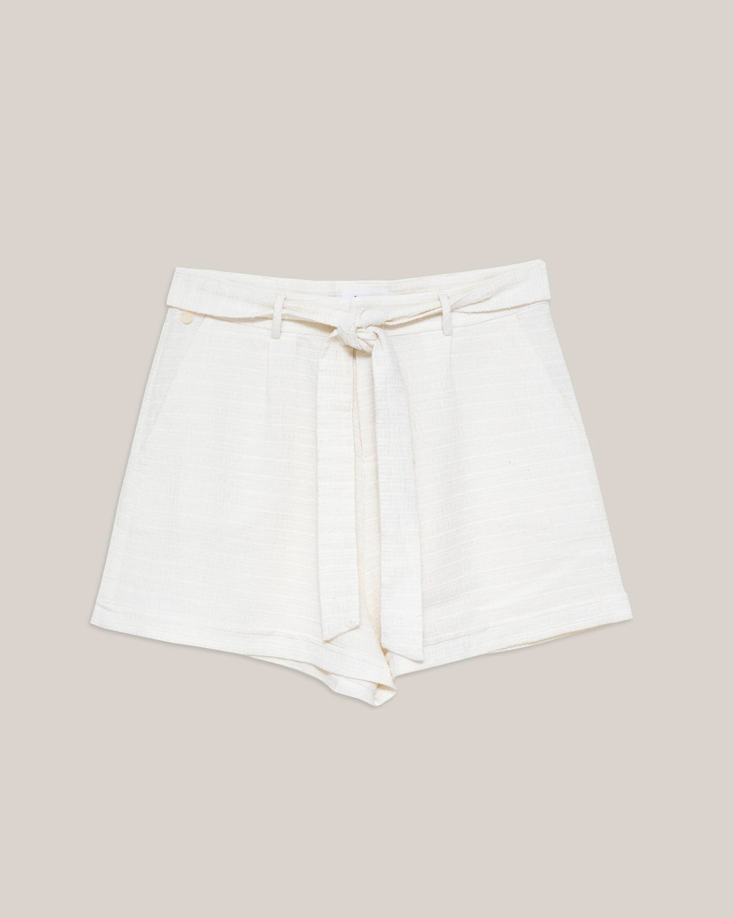 Marble Belted Short White