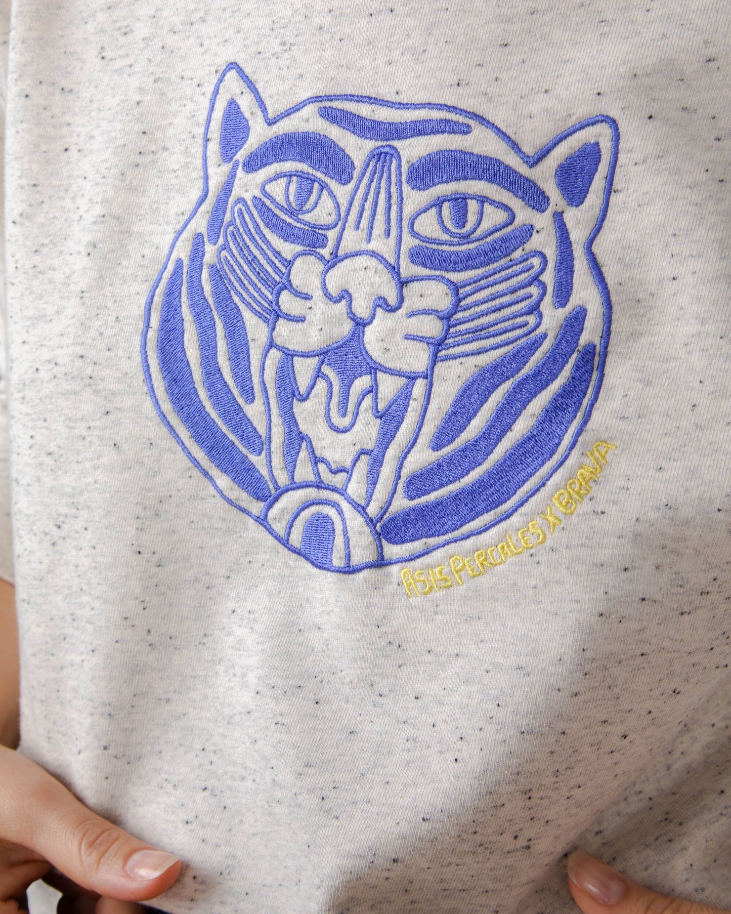 Tiger Rounded Sweatshirt Ecru