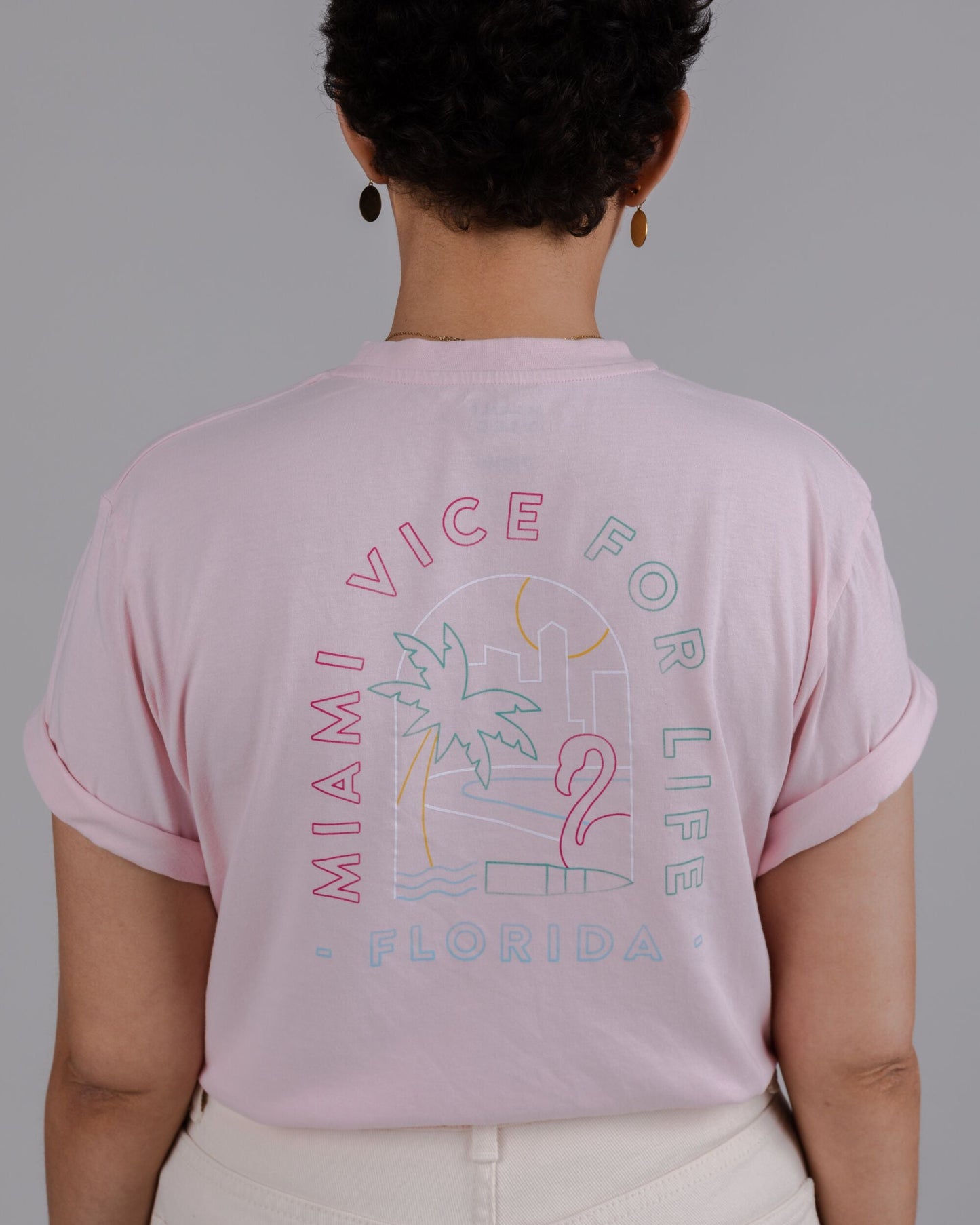 Tshirt Miami Vice for Life Pink