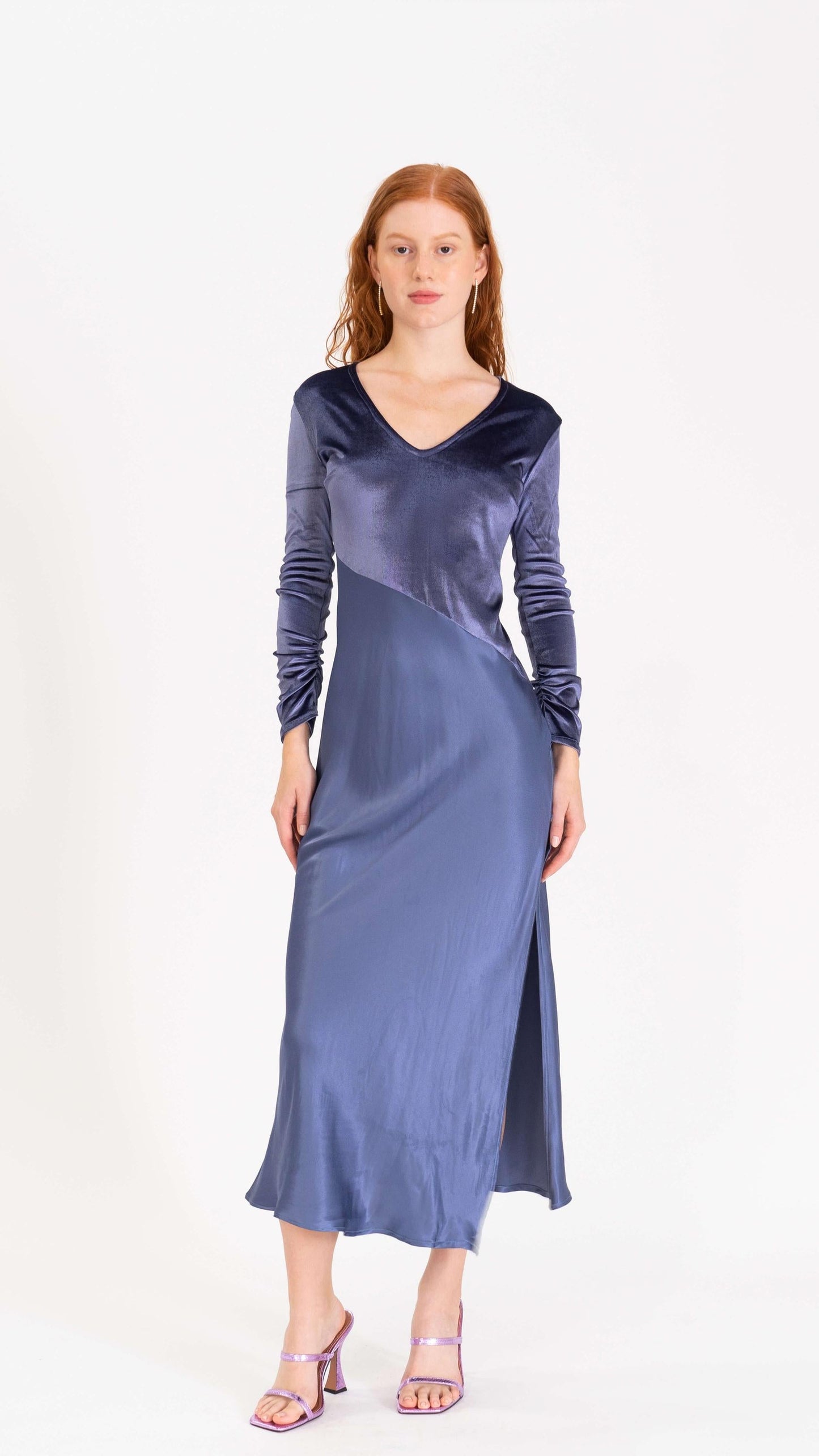 Velvet glossy dress