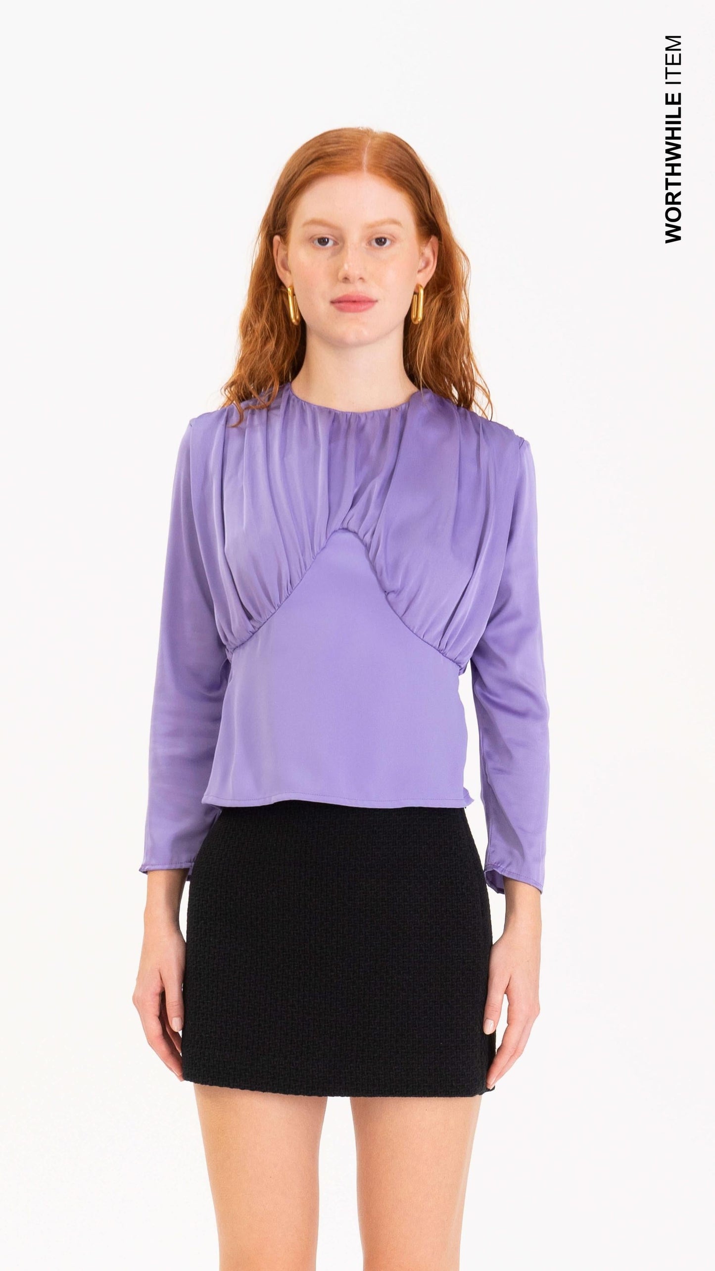 Digital lavender blouse