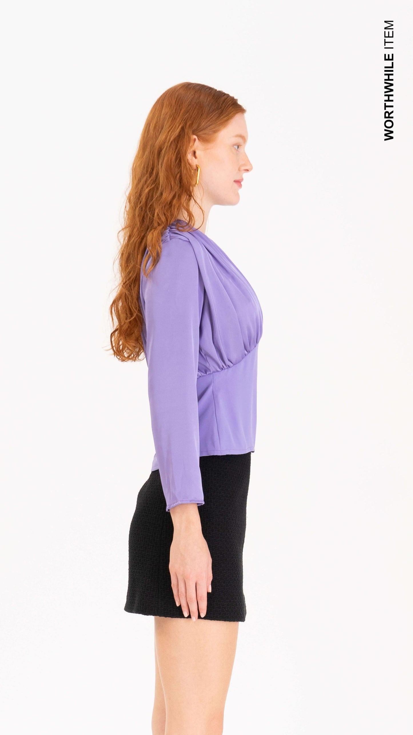 Digital lavender blouse