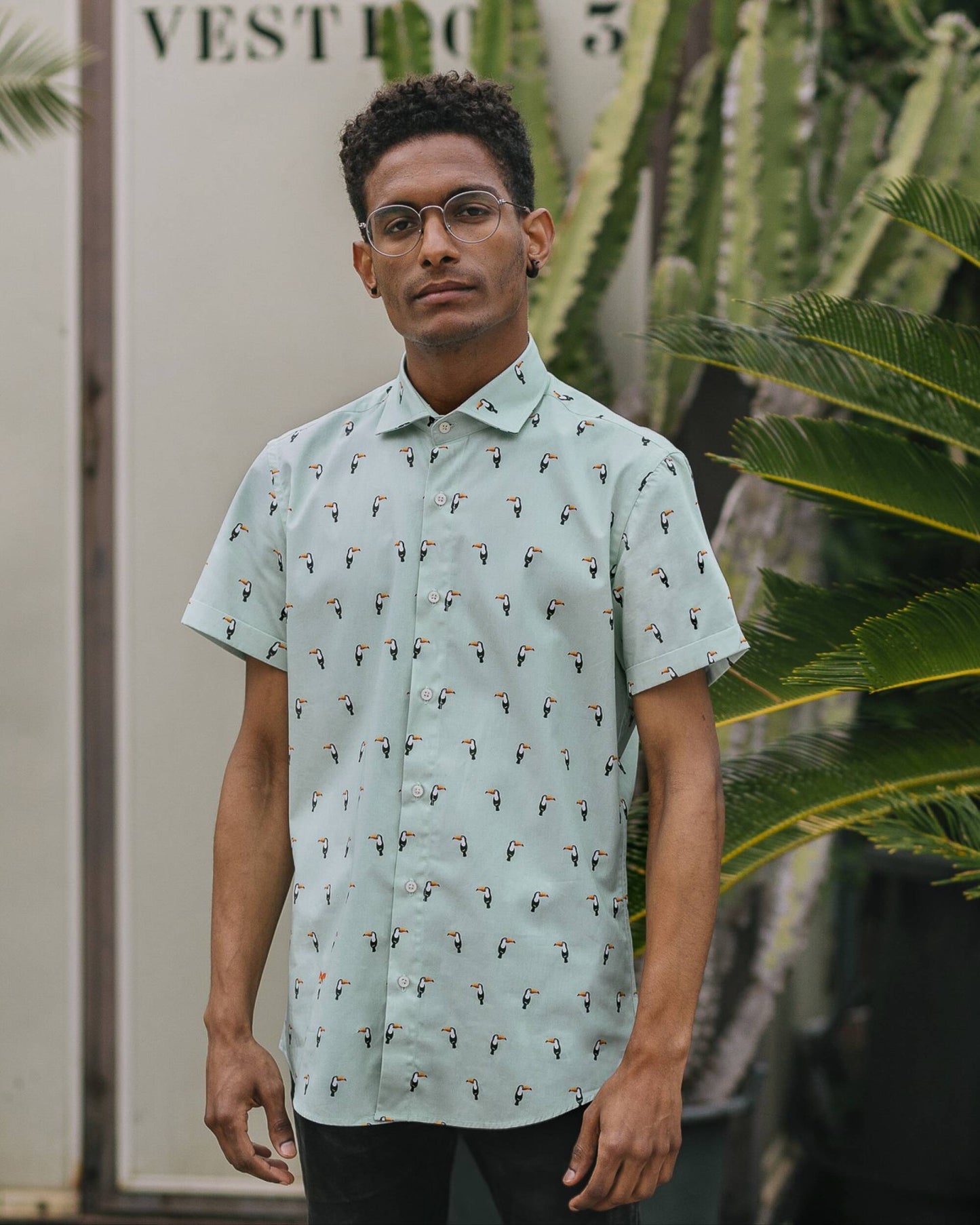 Tropical Tucan Printed Shirt