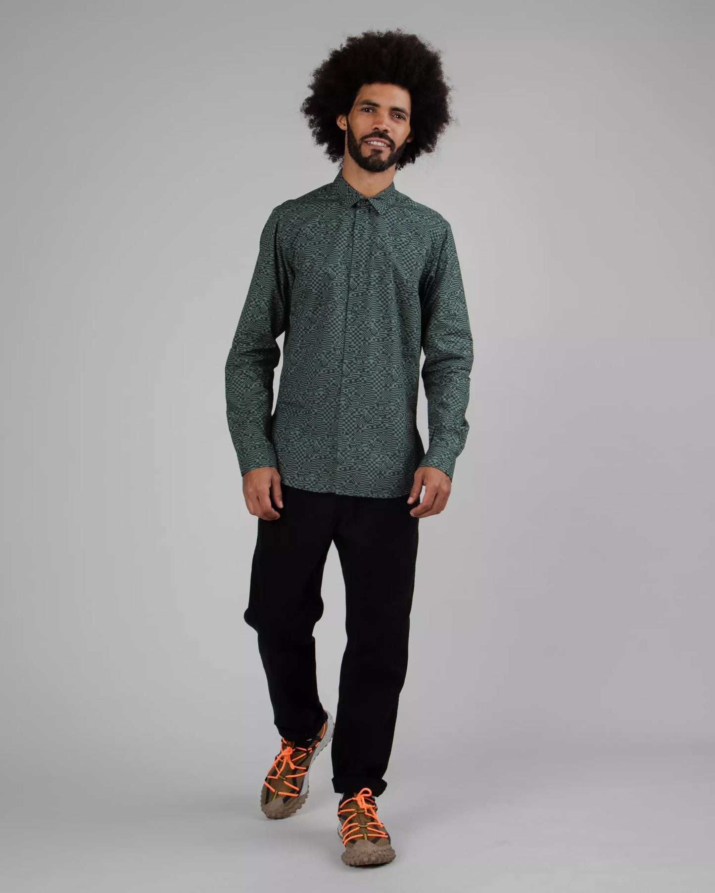 Pixel Regular Shirt Green