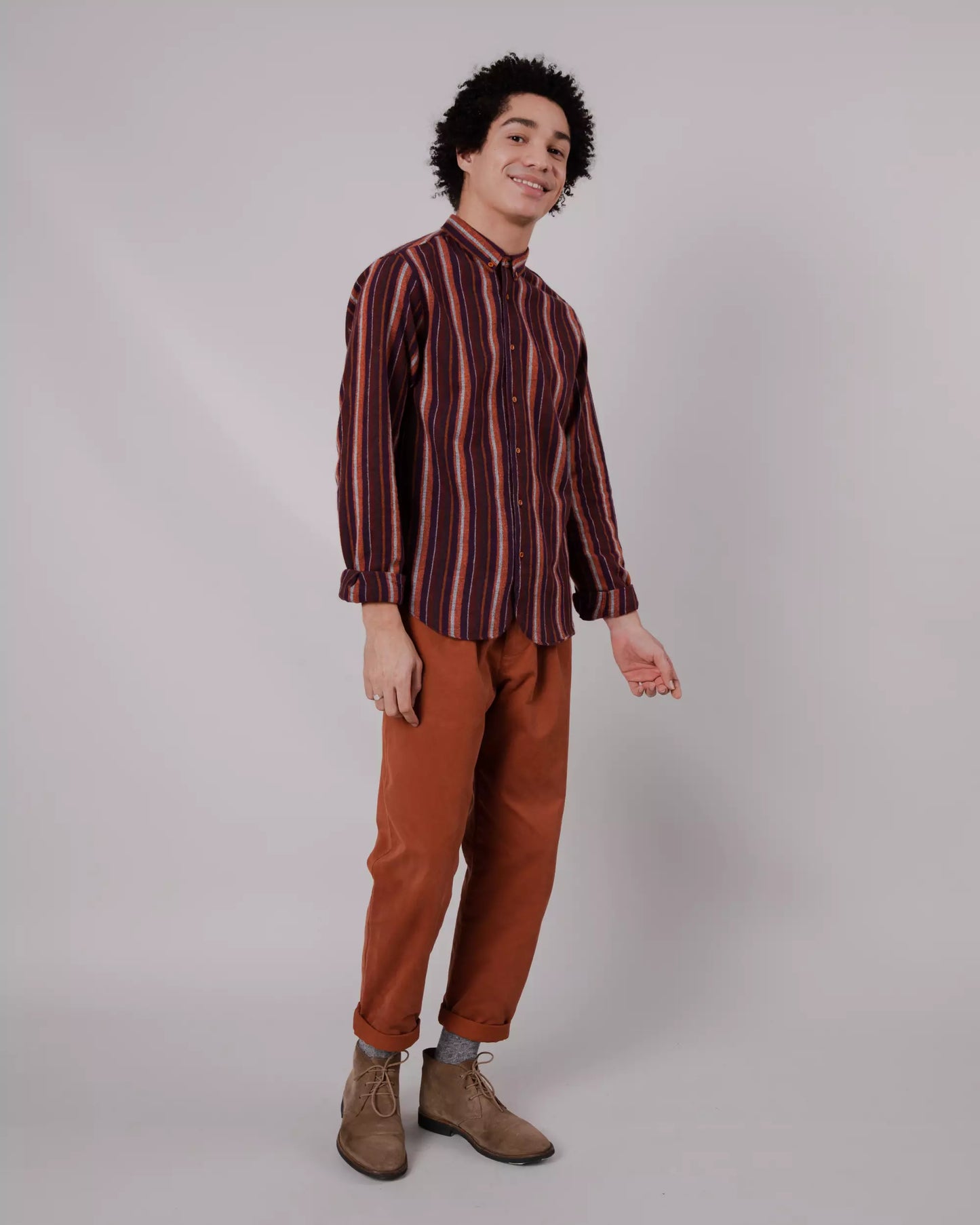 Barre Regular Shirt Orange