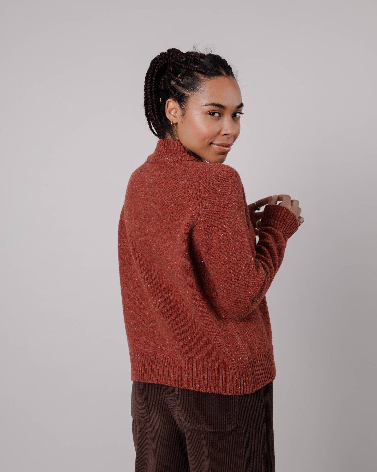 Perkins Cropped Sweater Spice