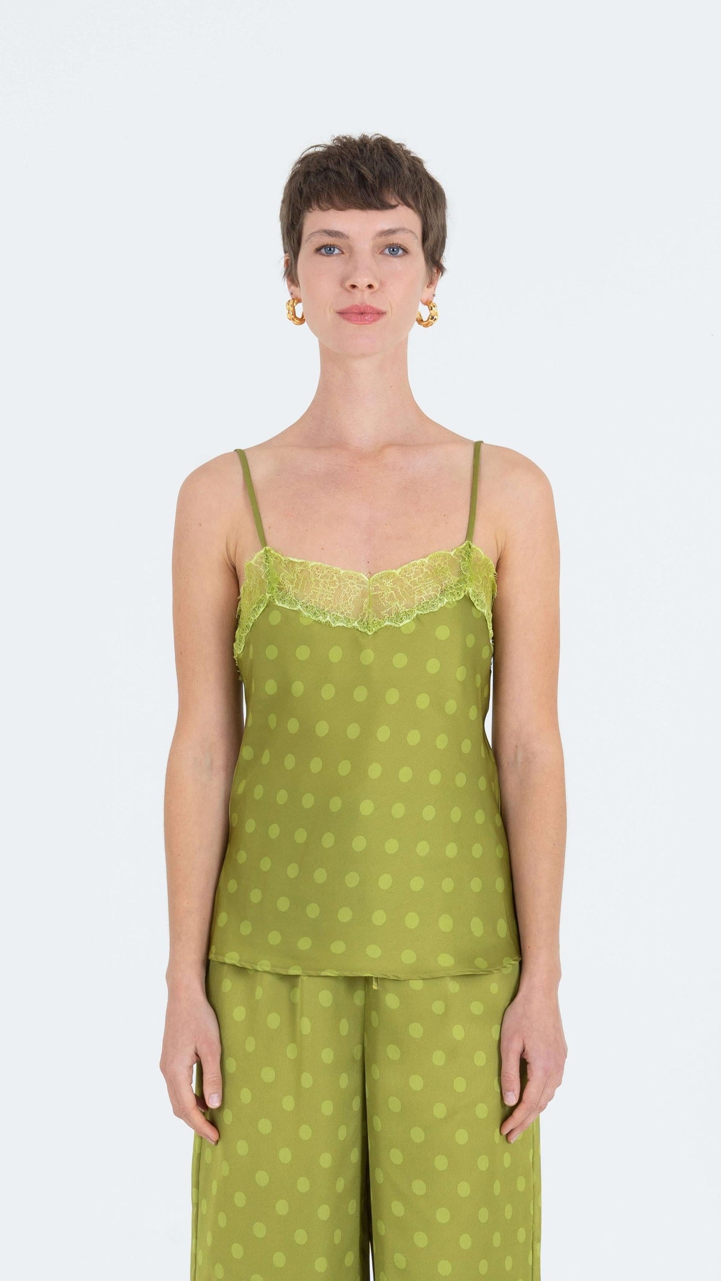 Polka dot camisole top