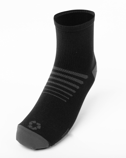 Recycled Performance 3/4 Unisex Socks - Black